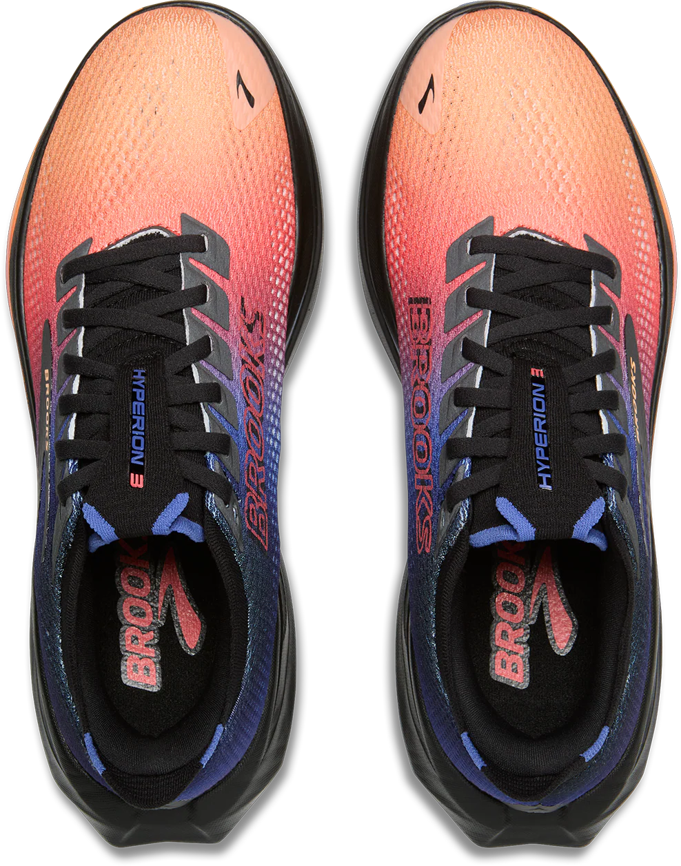 Brooks Womens Hyperion 3 - Blue/Coral/Papaya - Neutral - AW25 - Image 8