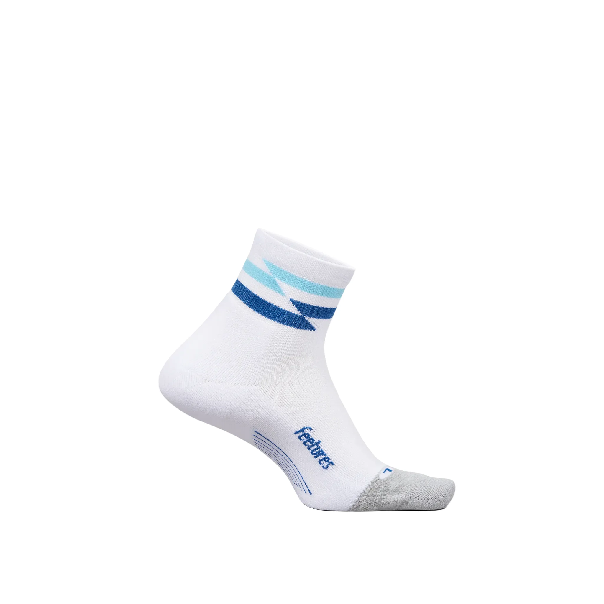 Feetures Elite Light Cushion Quarter - White Track - SS26