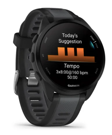 Garmin Forerunner 165 Music - 43mm - Black/Slate Grey - Image 4