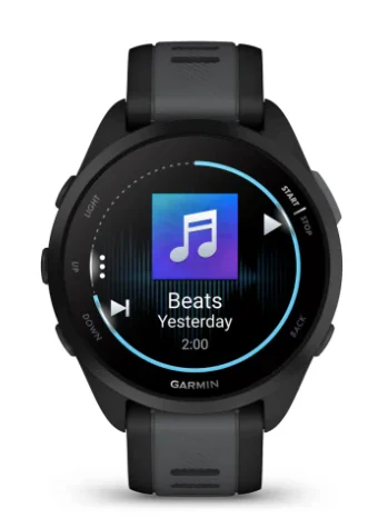 Garmin Forerunner 165 Music - 43mm - Black/Slate Grey - Image 5