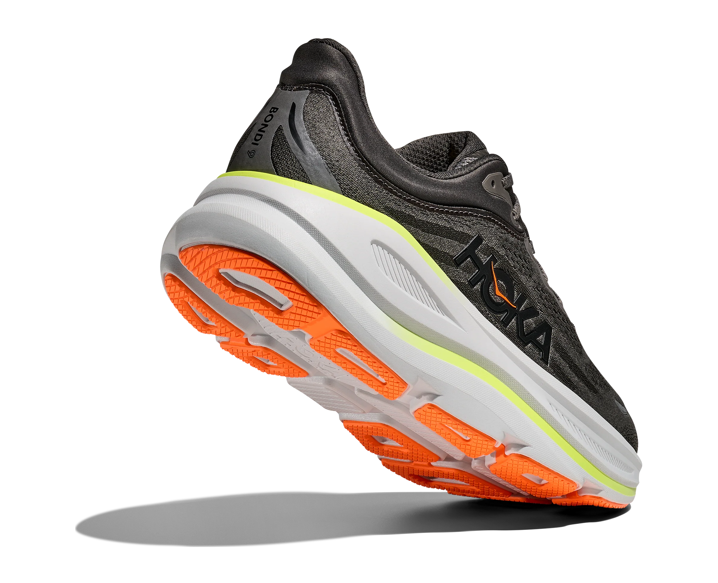 Hoka Mens Bondi 9 - Asphalt Grey/Gravel - Neutral - AW25 - Image 5