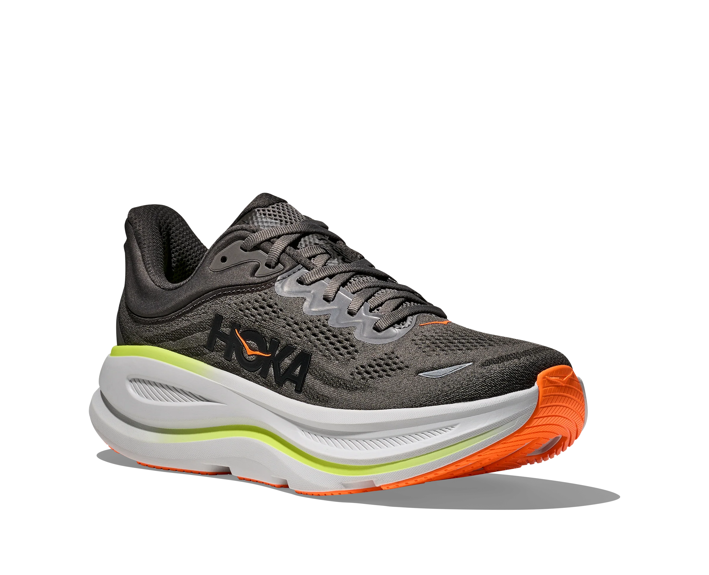 Hoka Mens Bondi 9 - Asphalt Grey/Gravel - Neutral - AW25 - Image 7