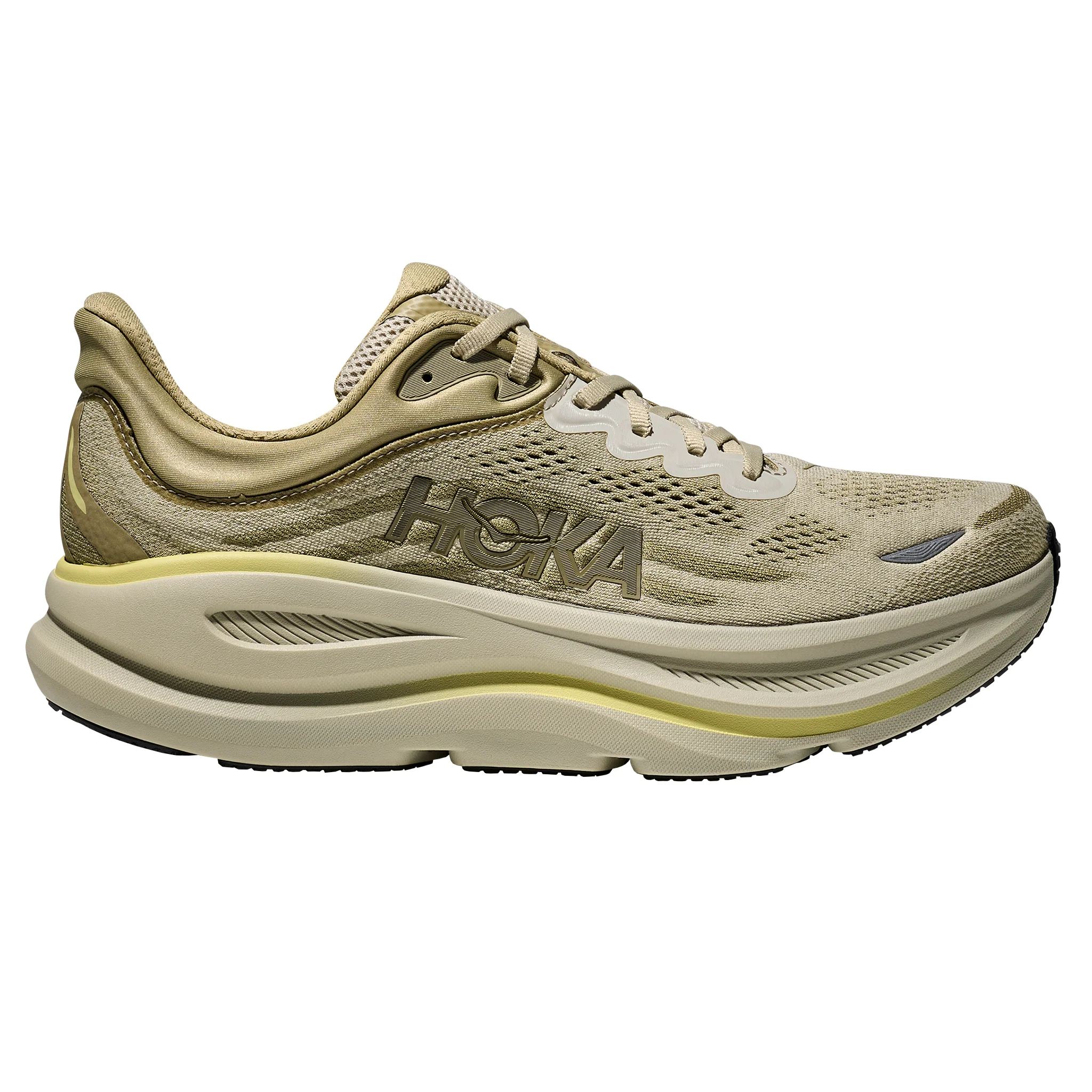 Hoka Mens Bondi 9 - Grassland/Oyster Mushroom - Neutral - AW25