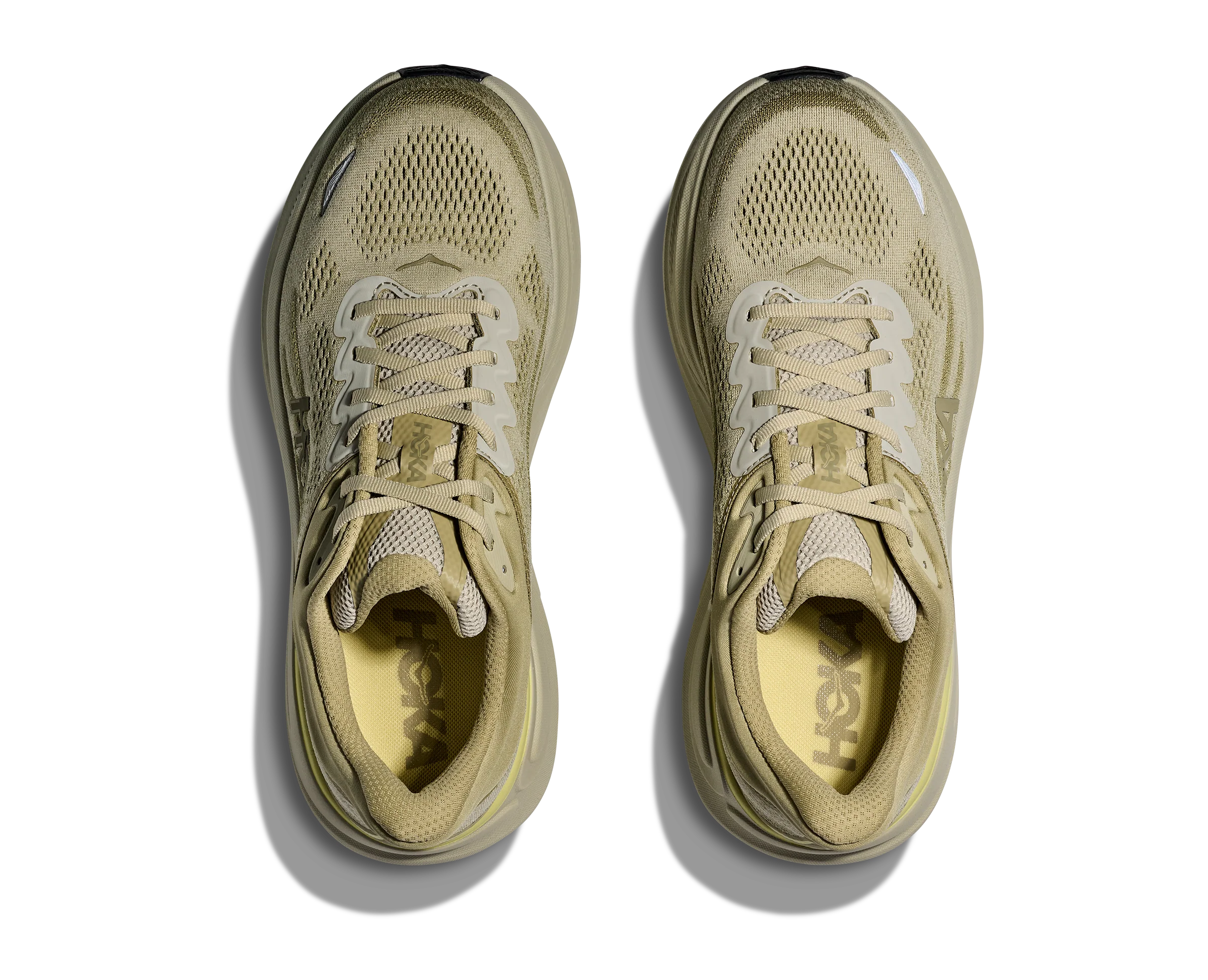 Hoka Mens Bondi 9 - Grassland/Oyster Mushroom - Neutral - AW25 - Image 4