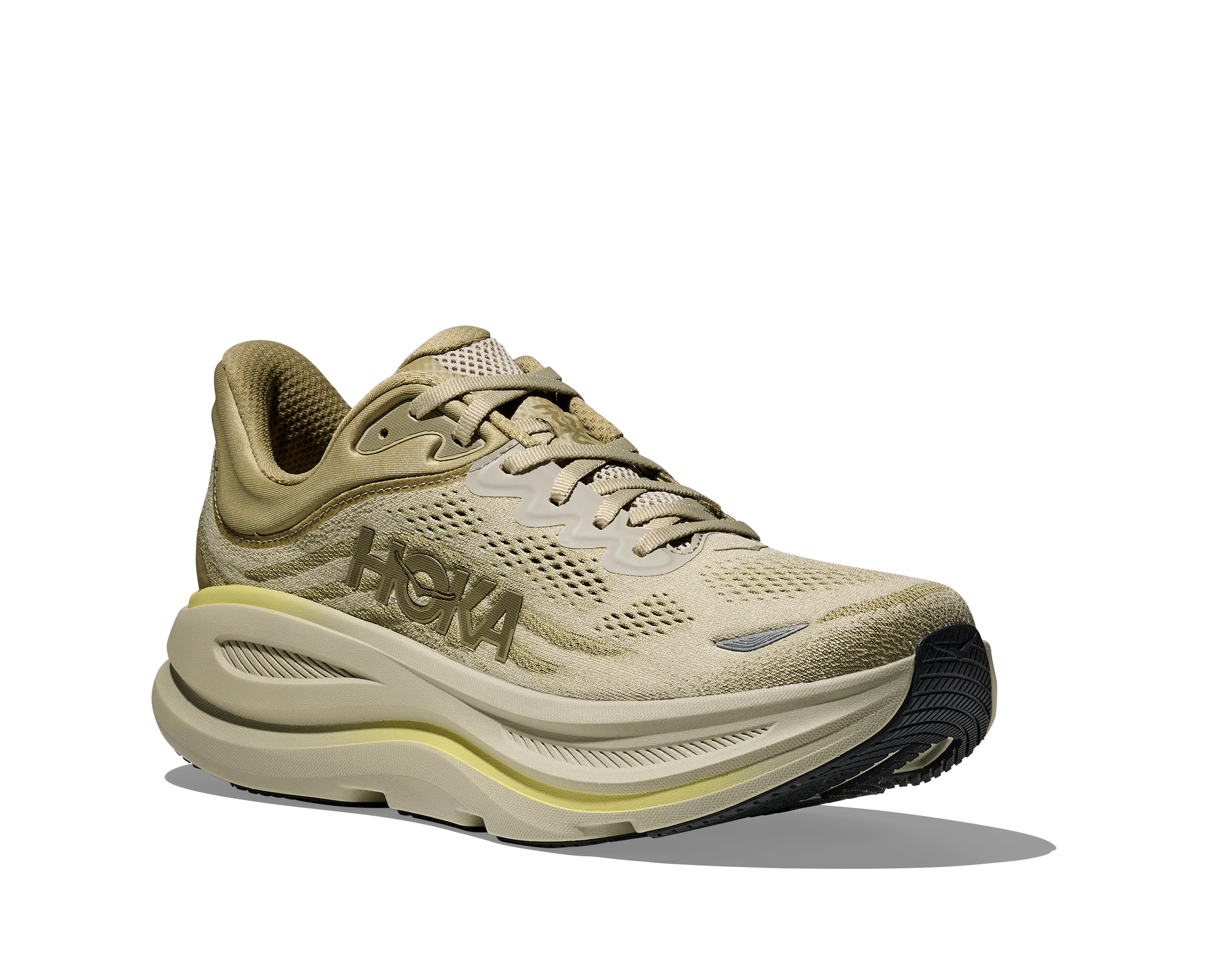 Hoka Mens Bondi 9 - Grassland/Oyster Mushroom - Neutral - AW25 - Image 5