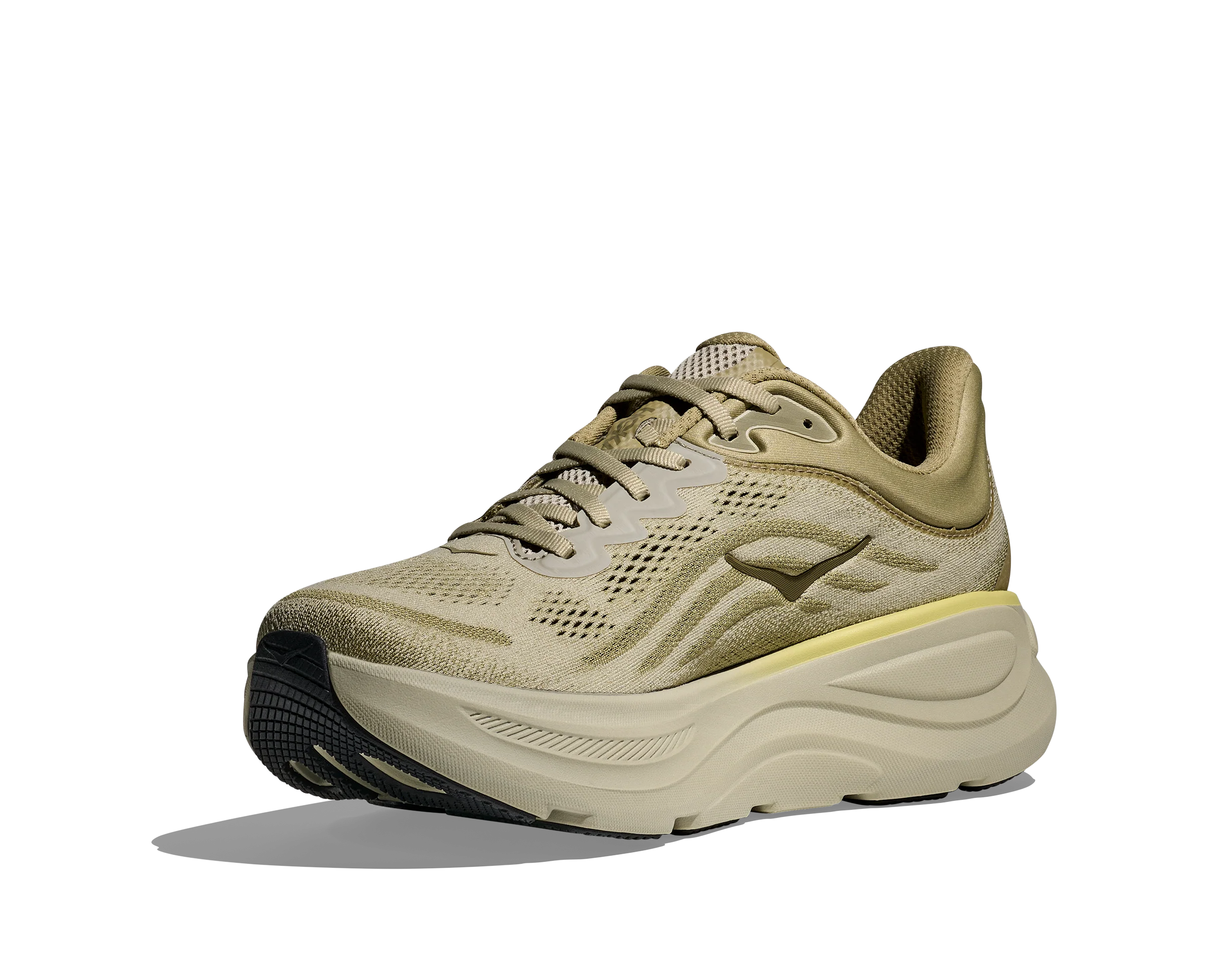 Hoka Mens Bondi 9 - Grassland/Oyster Mushroom - Neutral - AW25 - Image 6