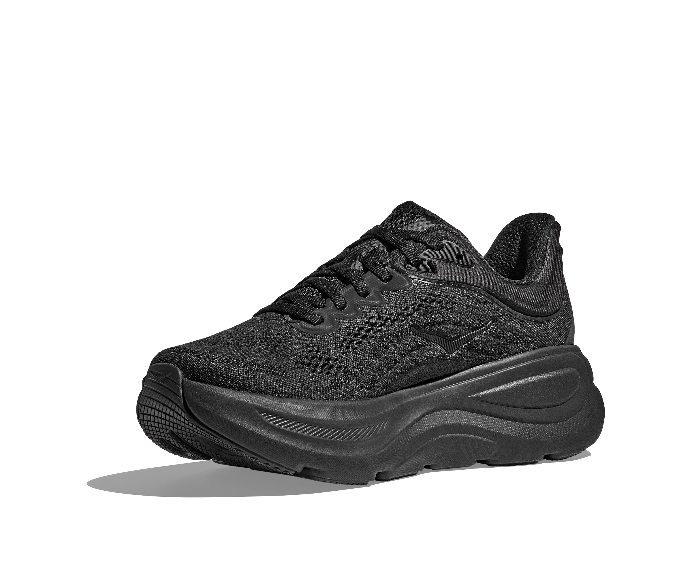 Hoka Mens Bondi 9 Wide - 2E Width - Black/Black - Neutral - AW25 - Image 5