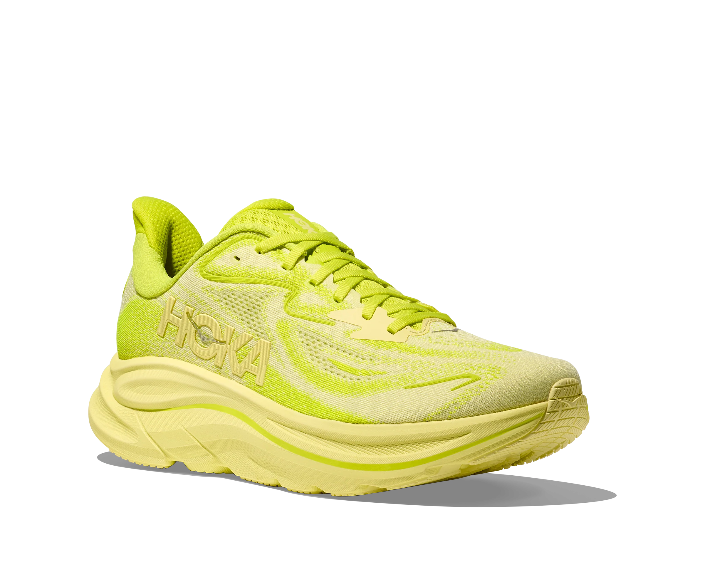 Hoka Mens Clifton 10 - Neon Hoka Citrus/Sunlight - Neutral - AW25 - Image 7