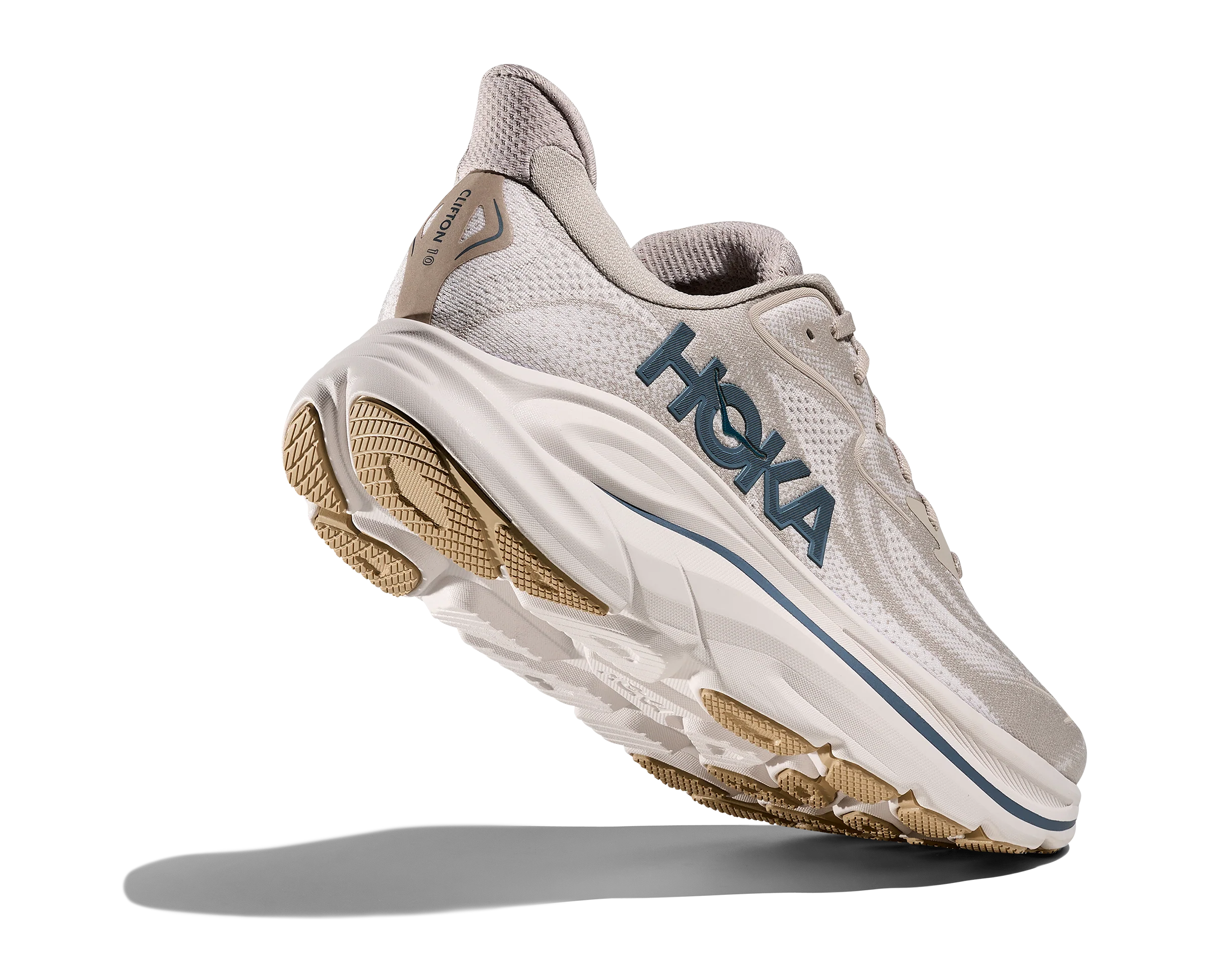 Hoka Mens Clifton 10 - Putty/Grout - Neutral - SS26 - Image 7
