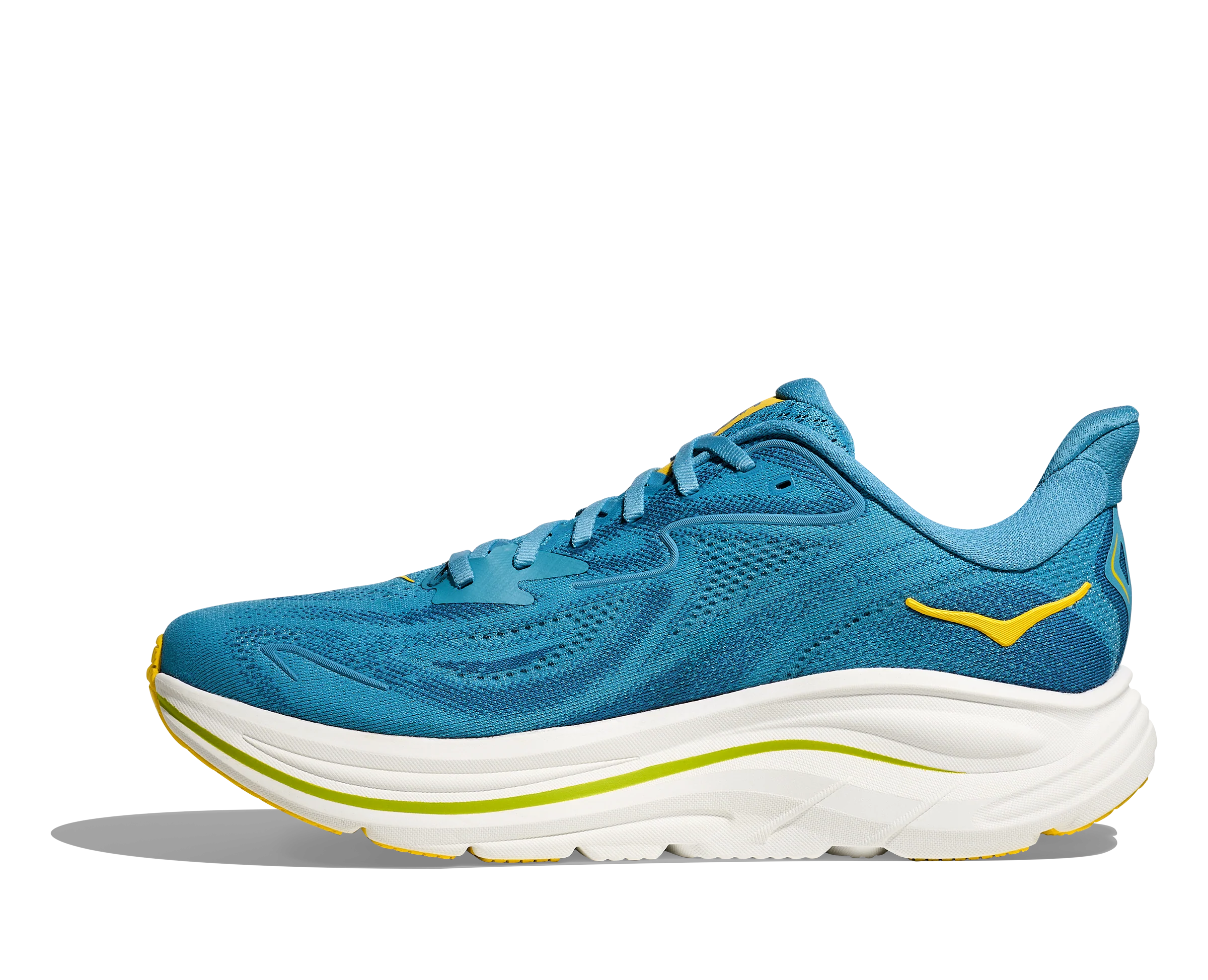 Hoka Mens Clifton 10 Wide - 2E Width - Alpine Blue/Foggy Night - Neutral - AW25 - Image 3