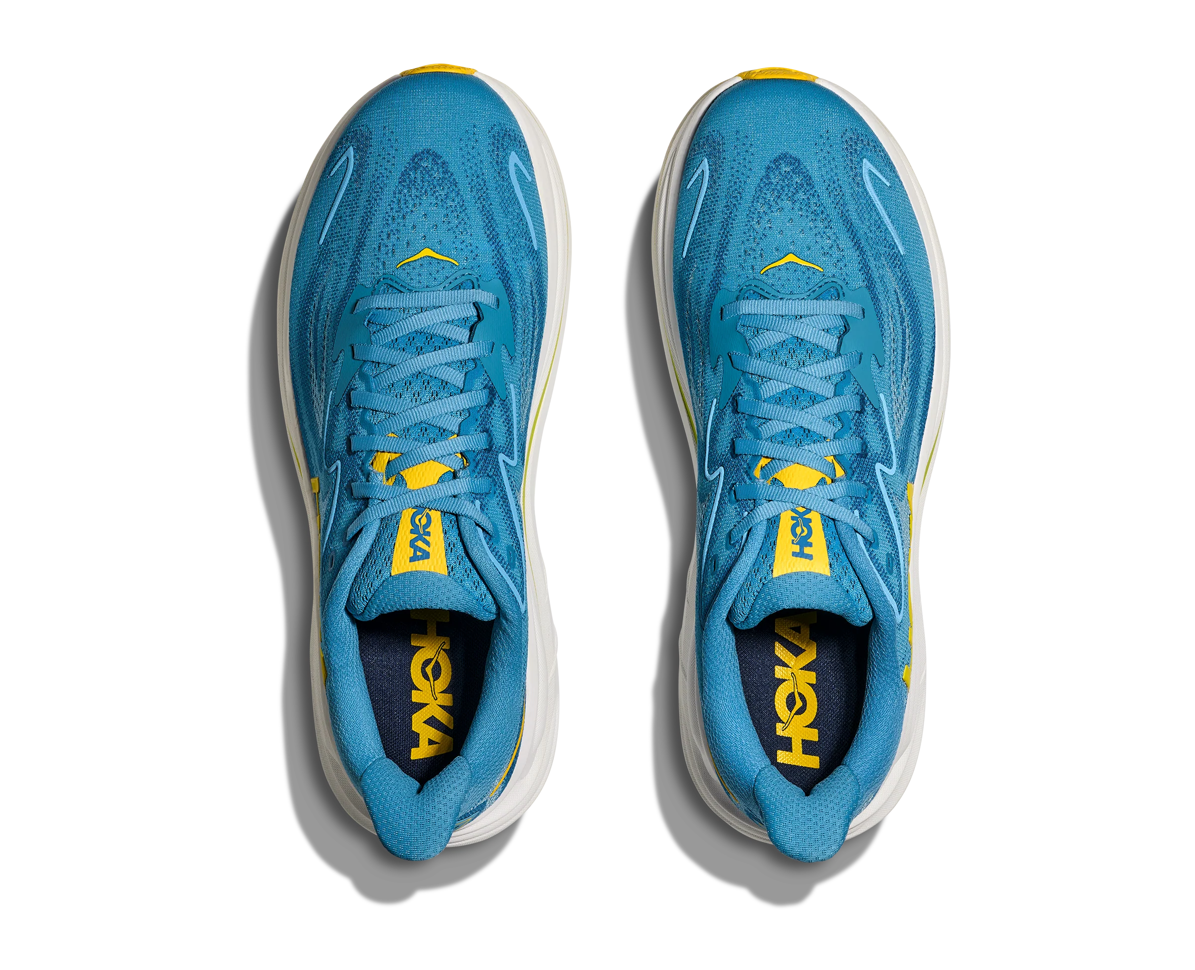 Hoka Mens Clifton 10 Wide - 2E Width - Alpine Blue/Foggy Night - Neutral - AW25 - Image 8