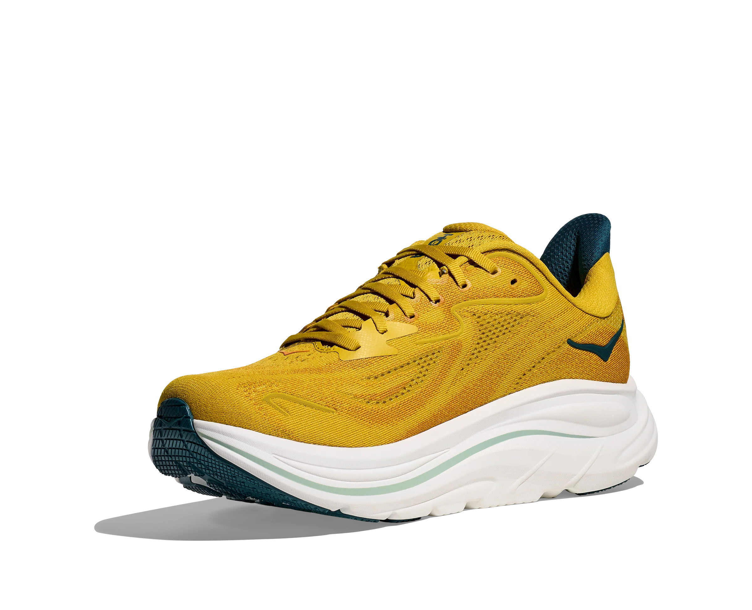 Hoka Mens Clifton 10 - Yellow Gold/Tidal Wave - Neutral - SS26 - Image 4
