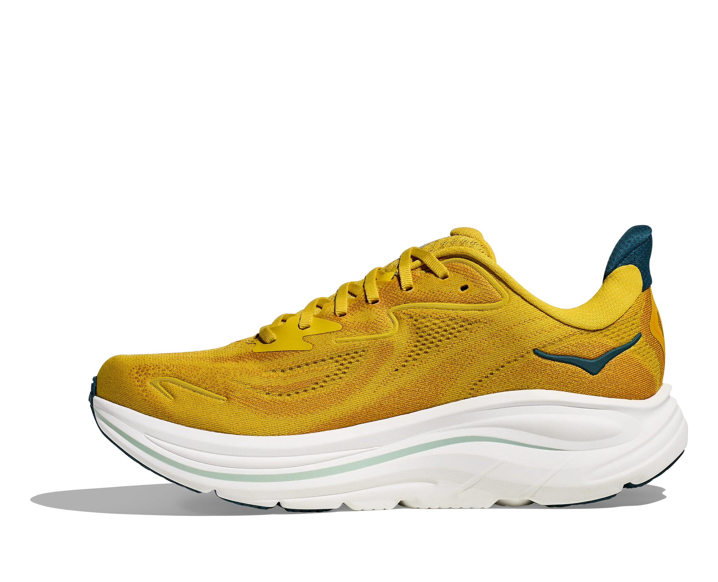 Hoka Mens Clifton 10 - Yellow Gold/Tidal Wave - Neutral - SS26 - Image 5