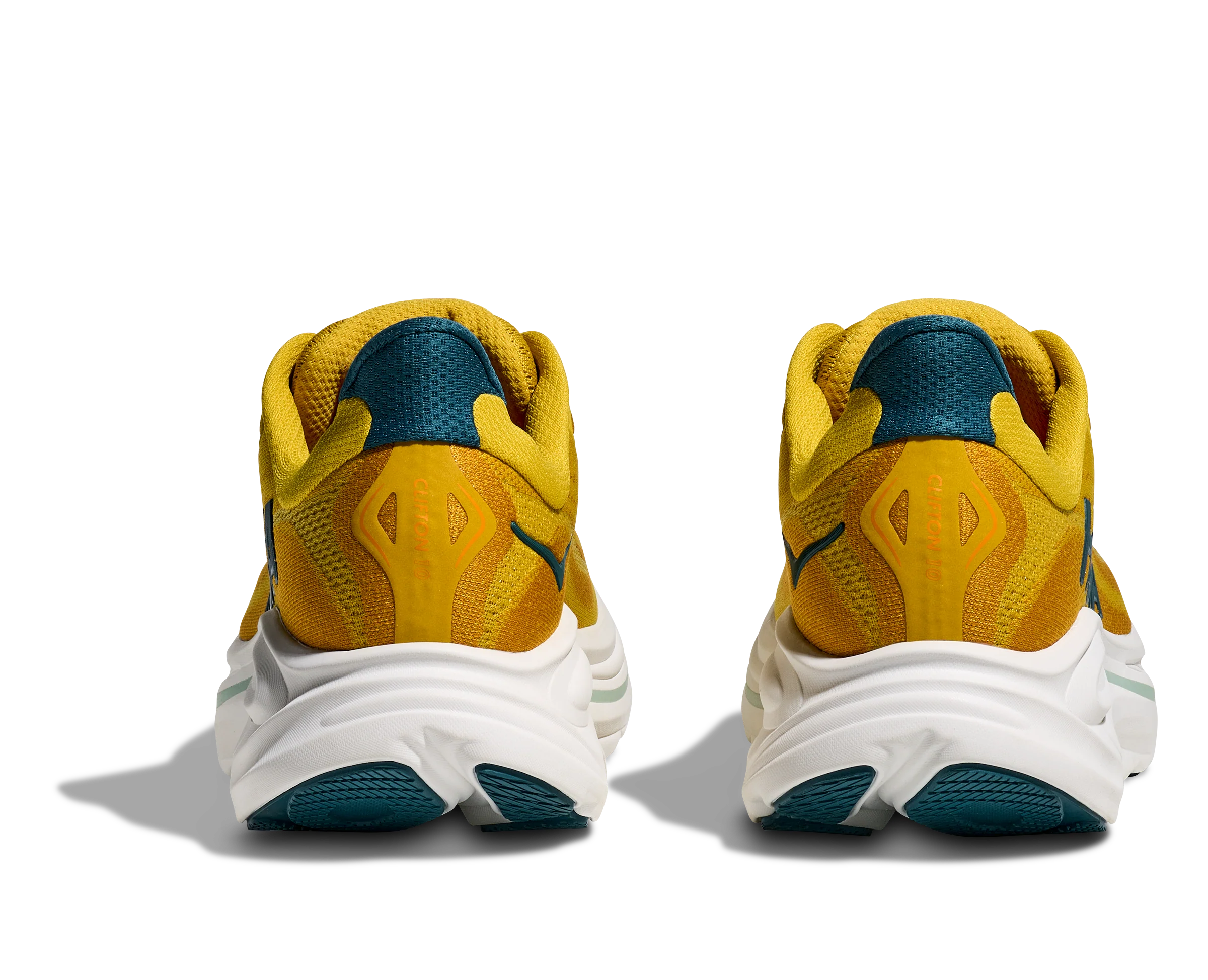 Hoka Mens Clifton 10 - Yellow Gold/Tidal Wave - Neutral - SS26 - Image 7