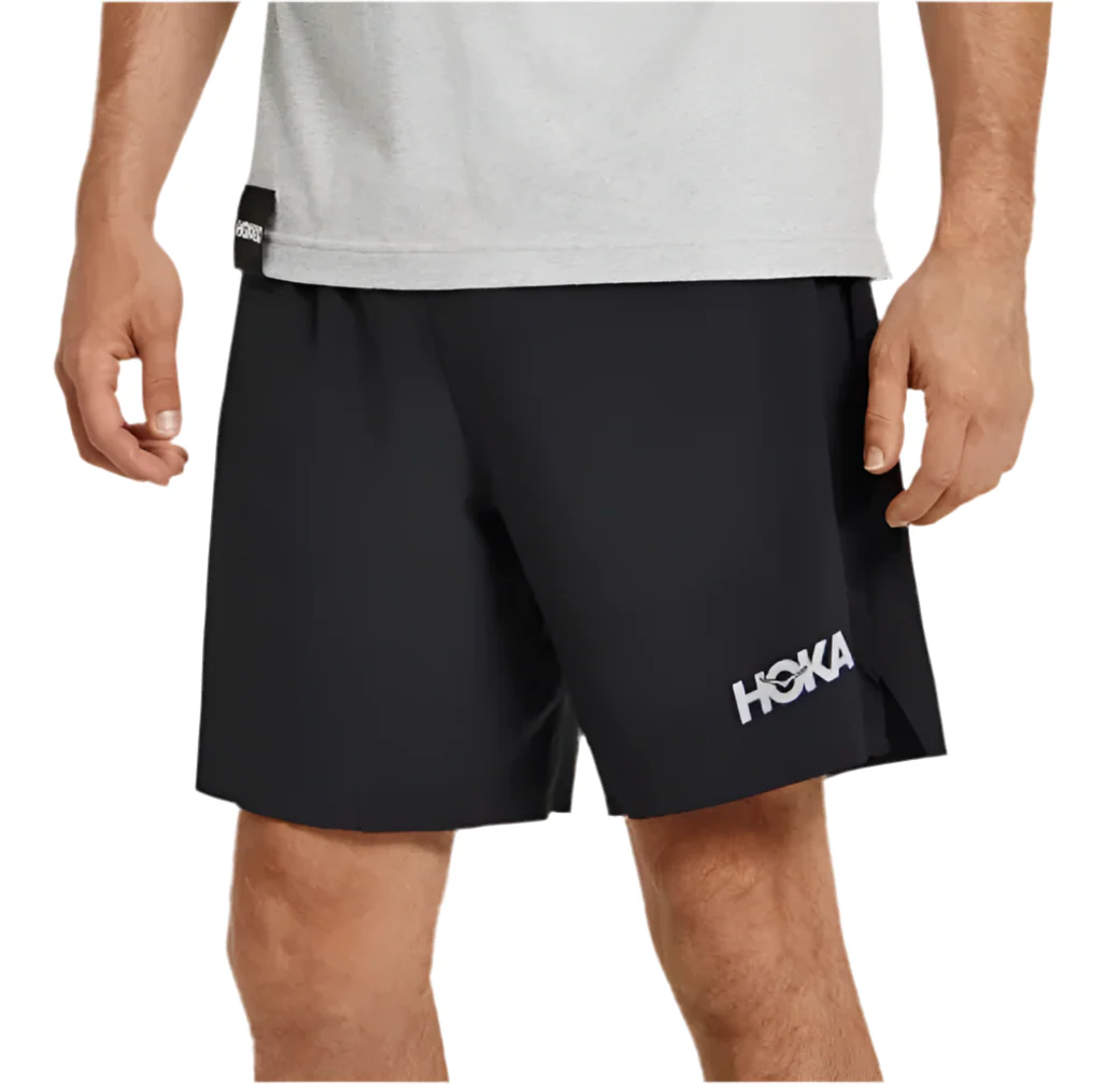 Hoka Mens Glide 7" Short - Black