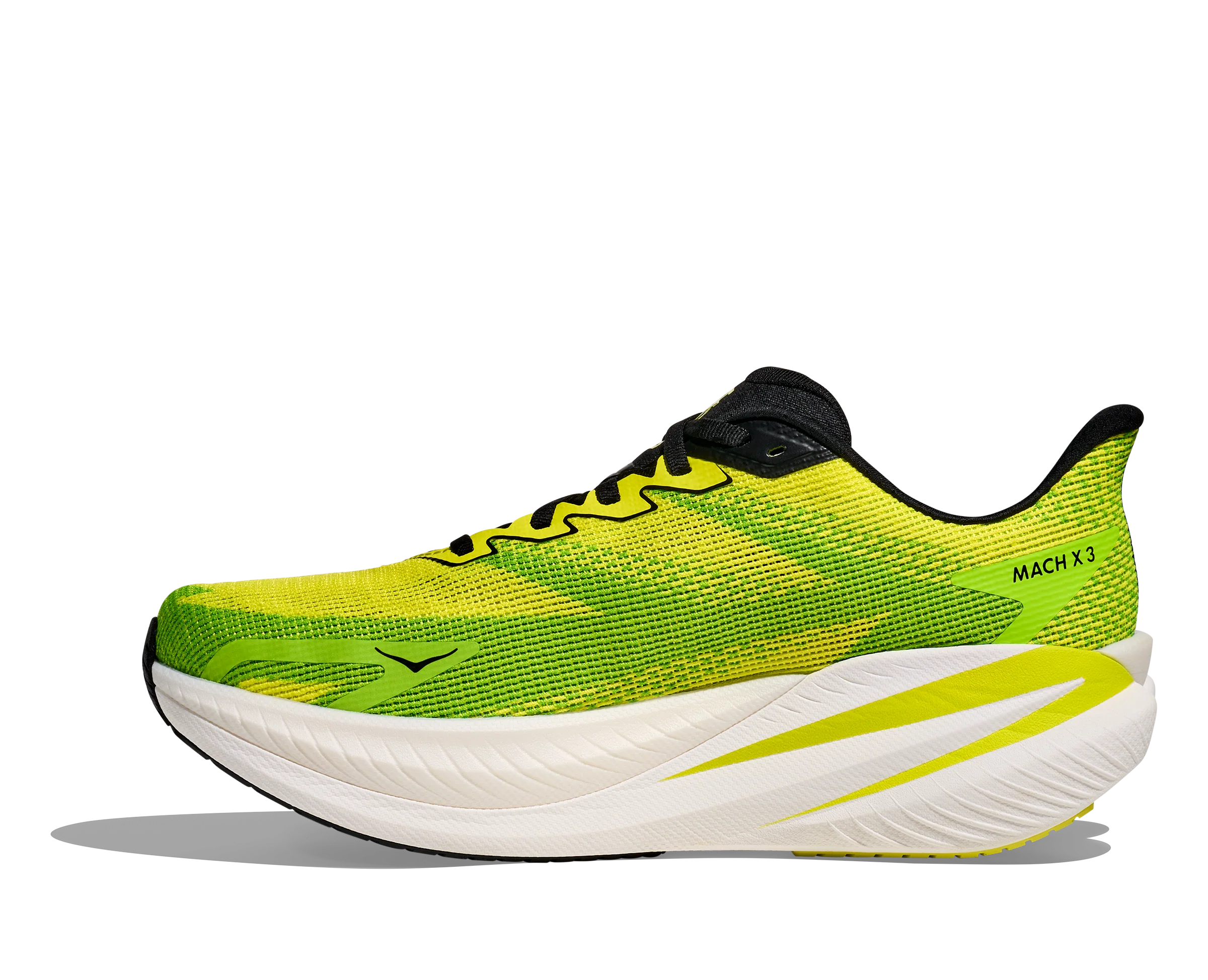 Hoka Mens Mach X 3 - Neon Hoka Citrus/Neon Lime - Neutral - AW25 - Image 3