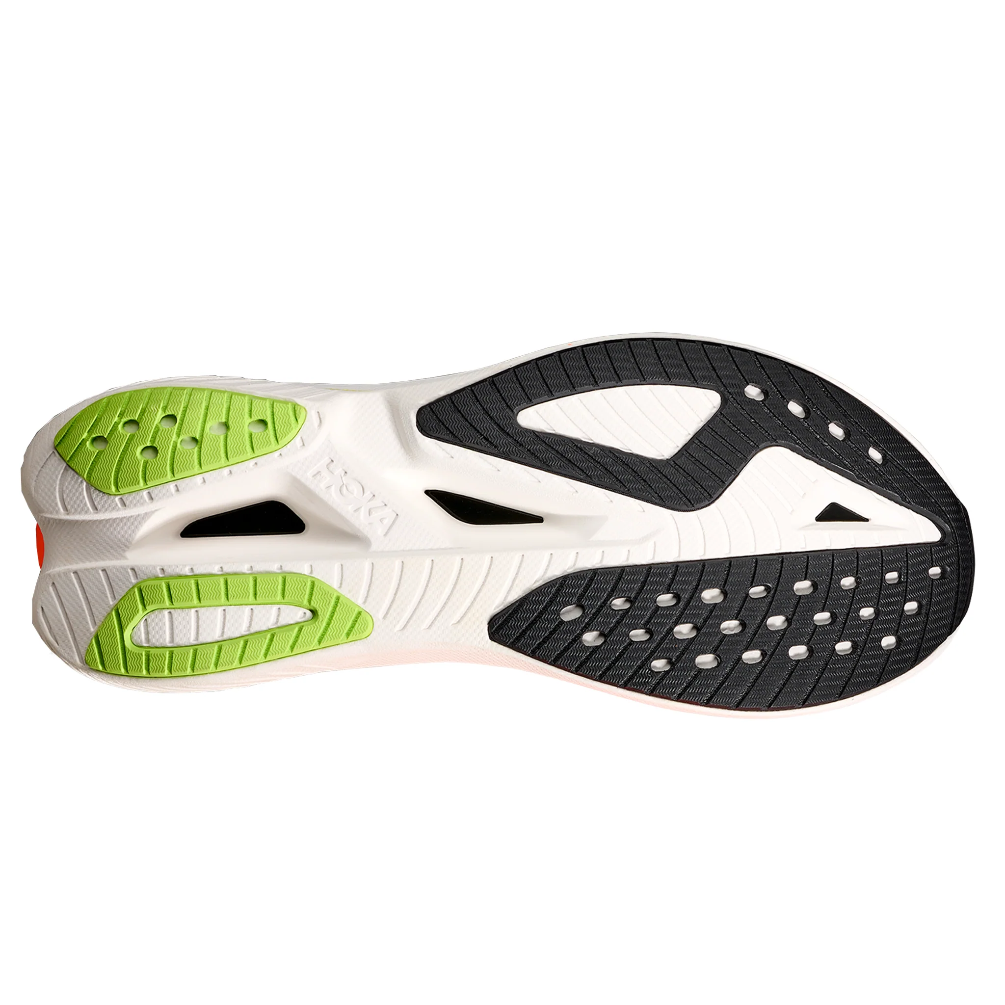Hoka Mens Mach X 3 - White/Neon Tangerine - Neutral - AW25 - Image 2