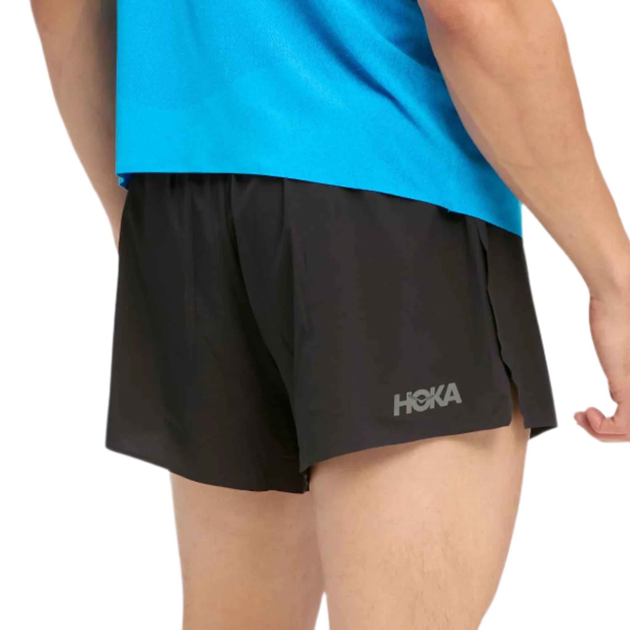 Hoka Mens Race Day Split Short - Black - Image 2