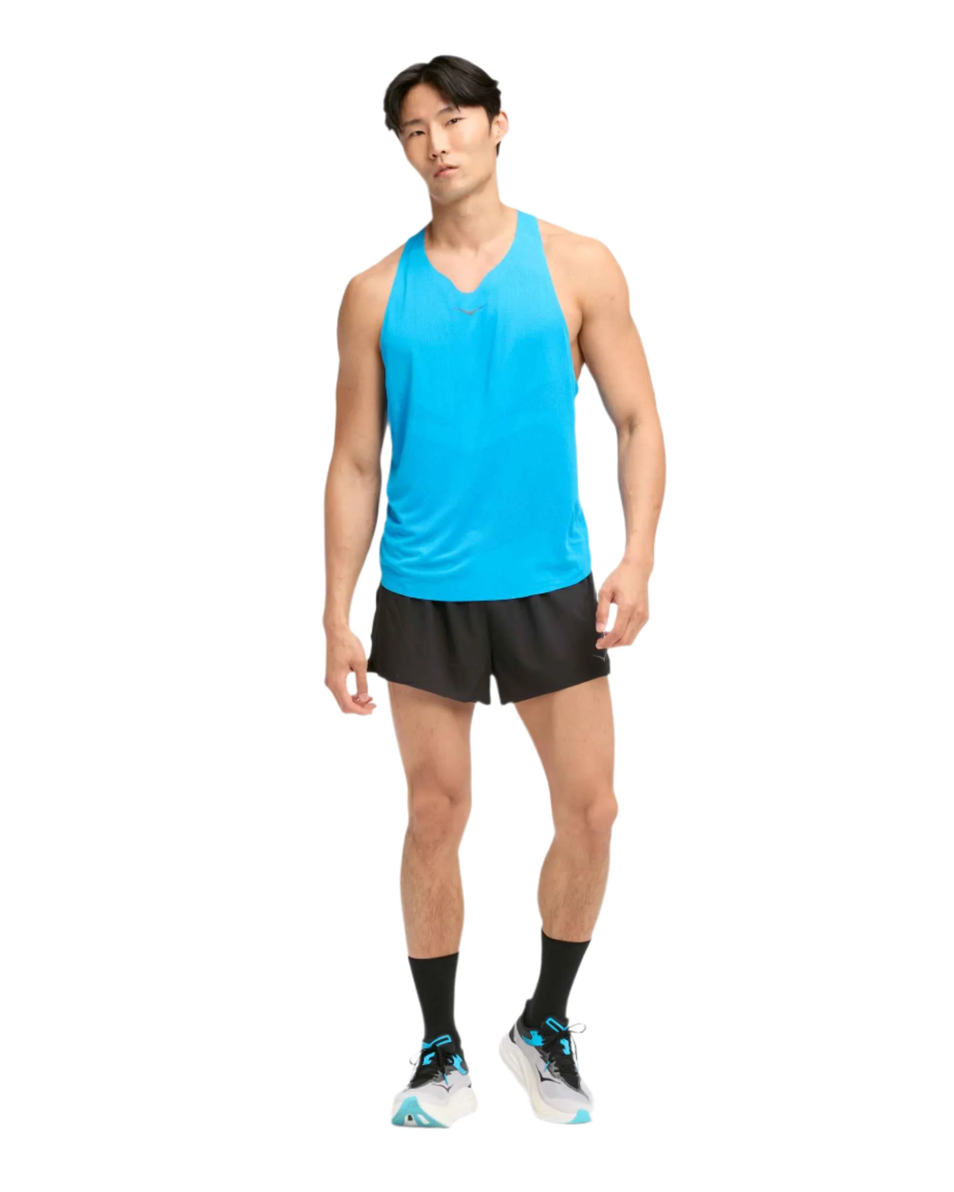 Hoka Mens Race Day Split Short - Black - Image 3