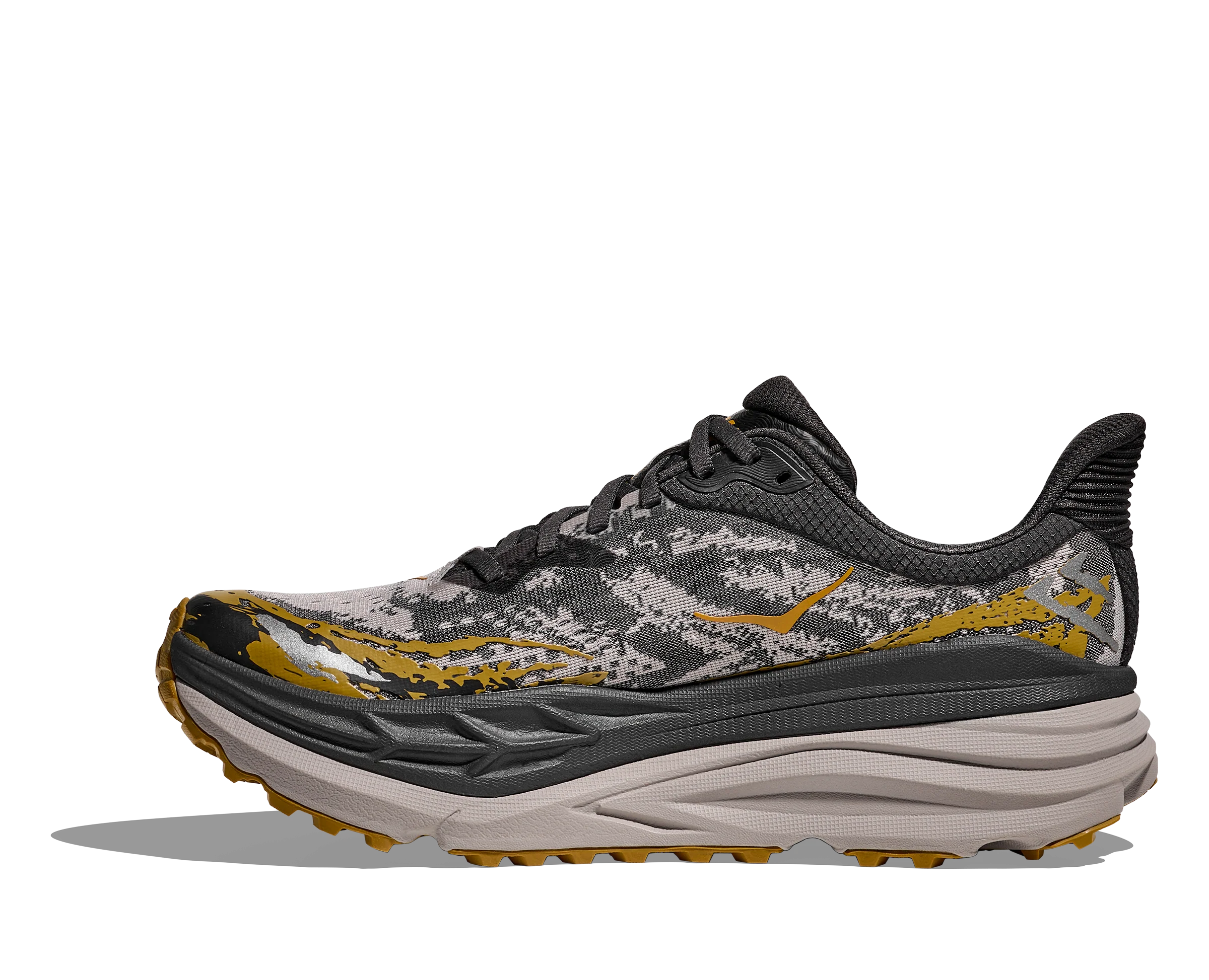 Hoka Mens Stinson 7 - Black/Cement - Trail - SS26 - Image 3