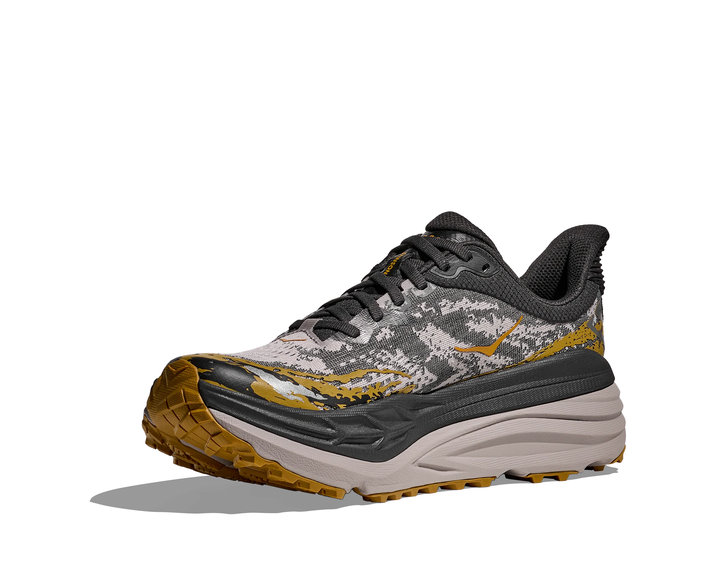 Hoka Mens Stinson 7 - Black/Cement - Trail - SS26 - Image 6