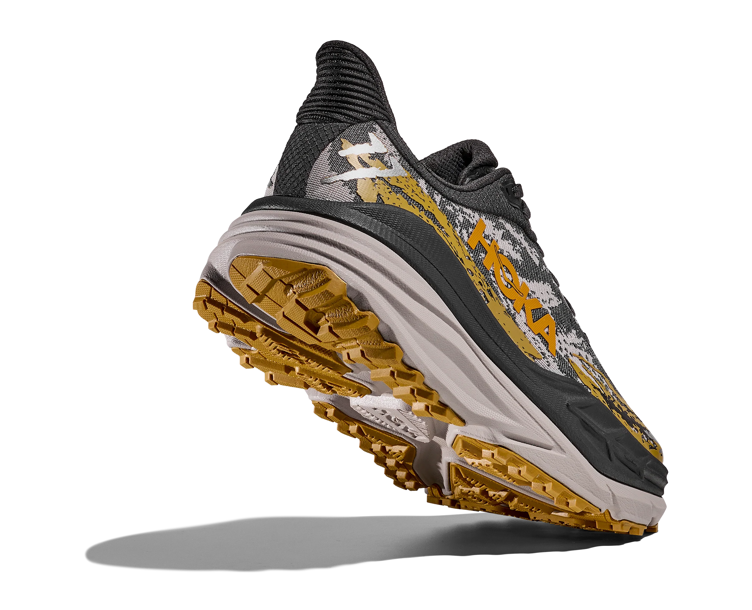 Hoka Mens Stinson 7 - Black/Cement - Trail - SS26 - Image 7