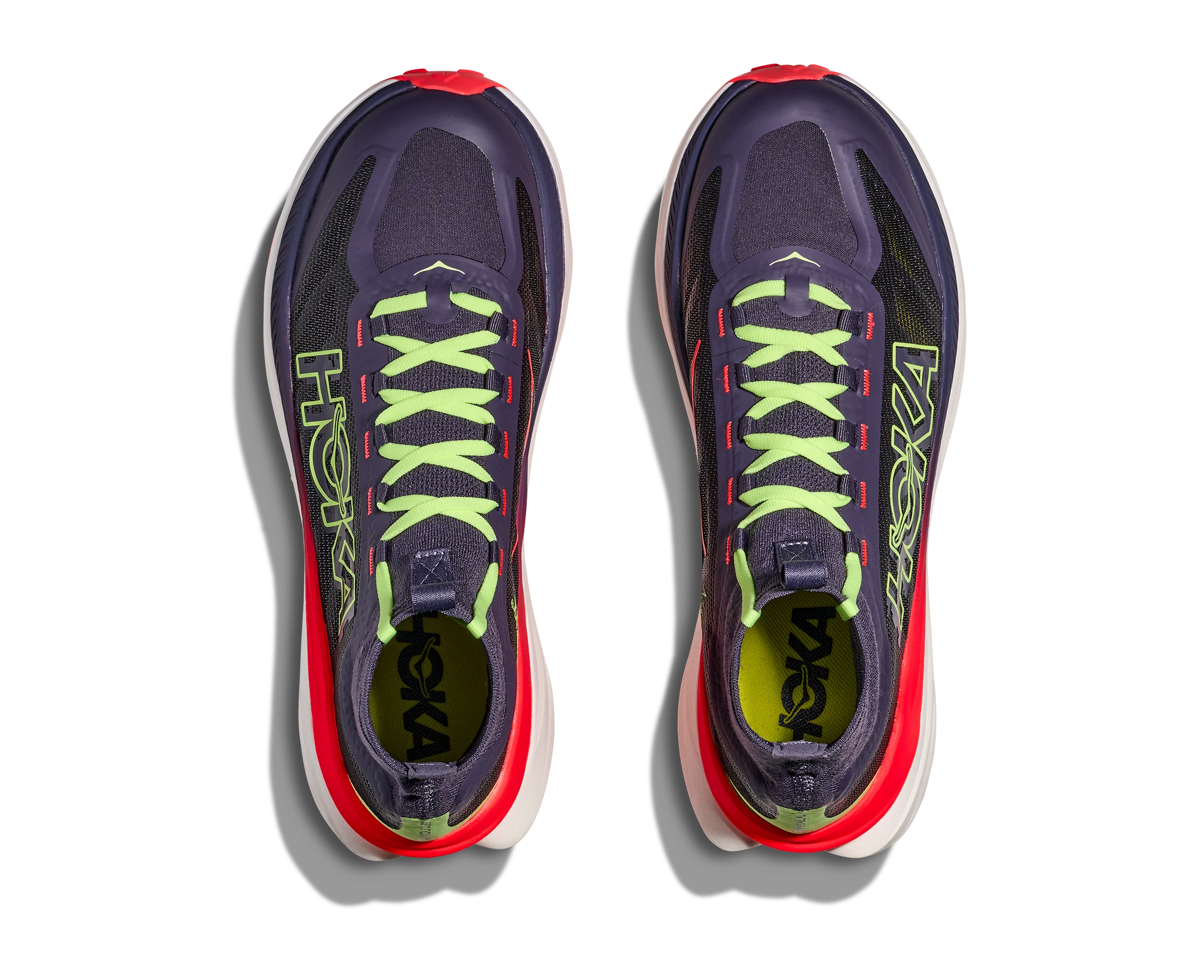Hoka Mens Tecton X 3 - Squid Ink/Neon Flame - Trail - SS26 - Image 3