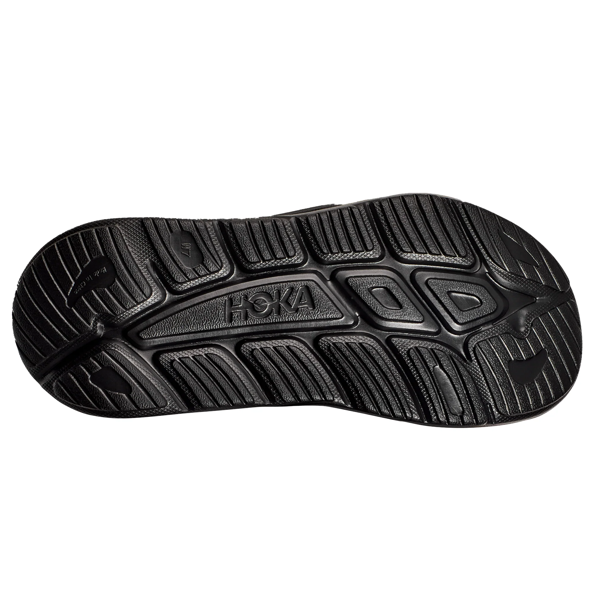 Hoka Unisex Ora Athletic Slide - Black/White - Image 2