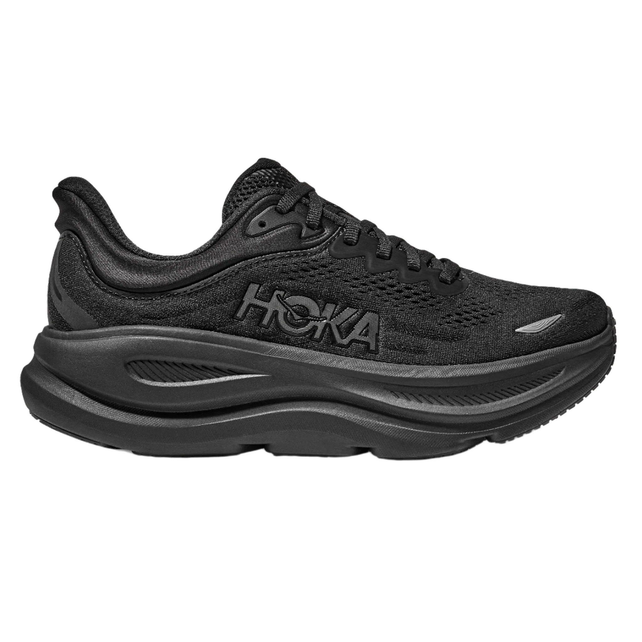 Hoka Womens Bondi 9 - Black/Black - Neutral - AW25