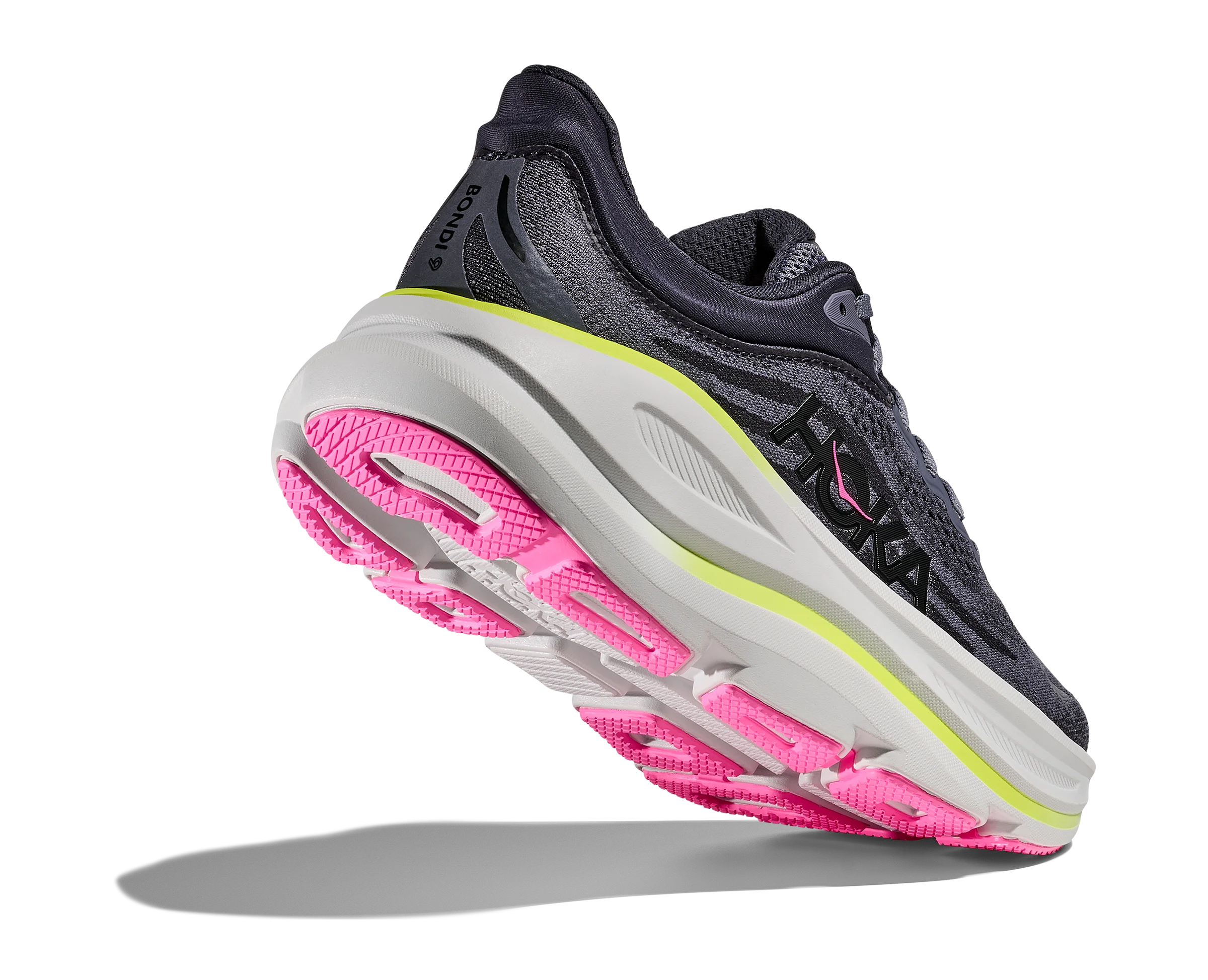 Hoka Womens Bondi 9 - Charcoal Grey/Grey Skies - Neutral - AW25 - Image 6