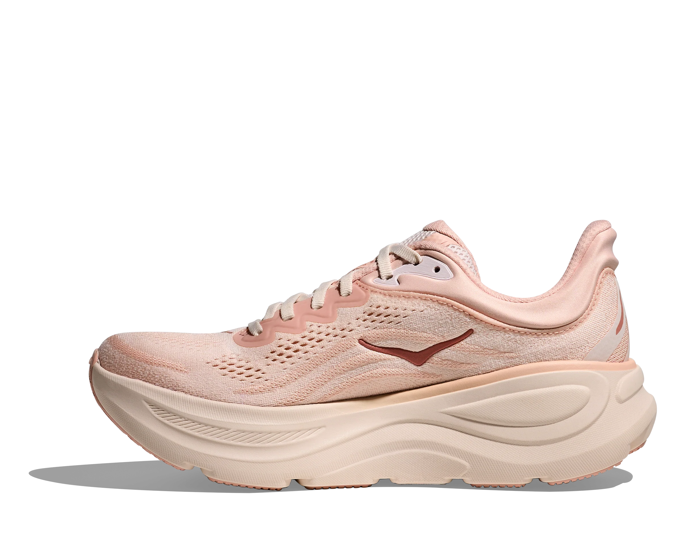 Hoka Womens Bondi 9 - Rose Latte/Rose Cream - Neutral - AW25 - Image 3