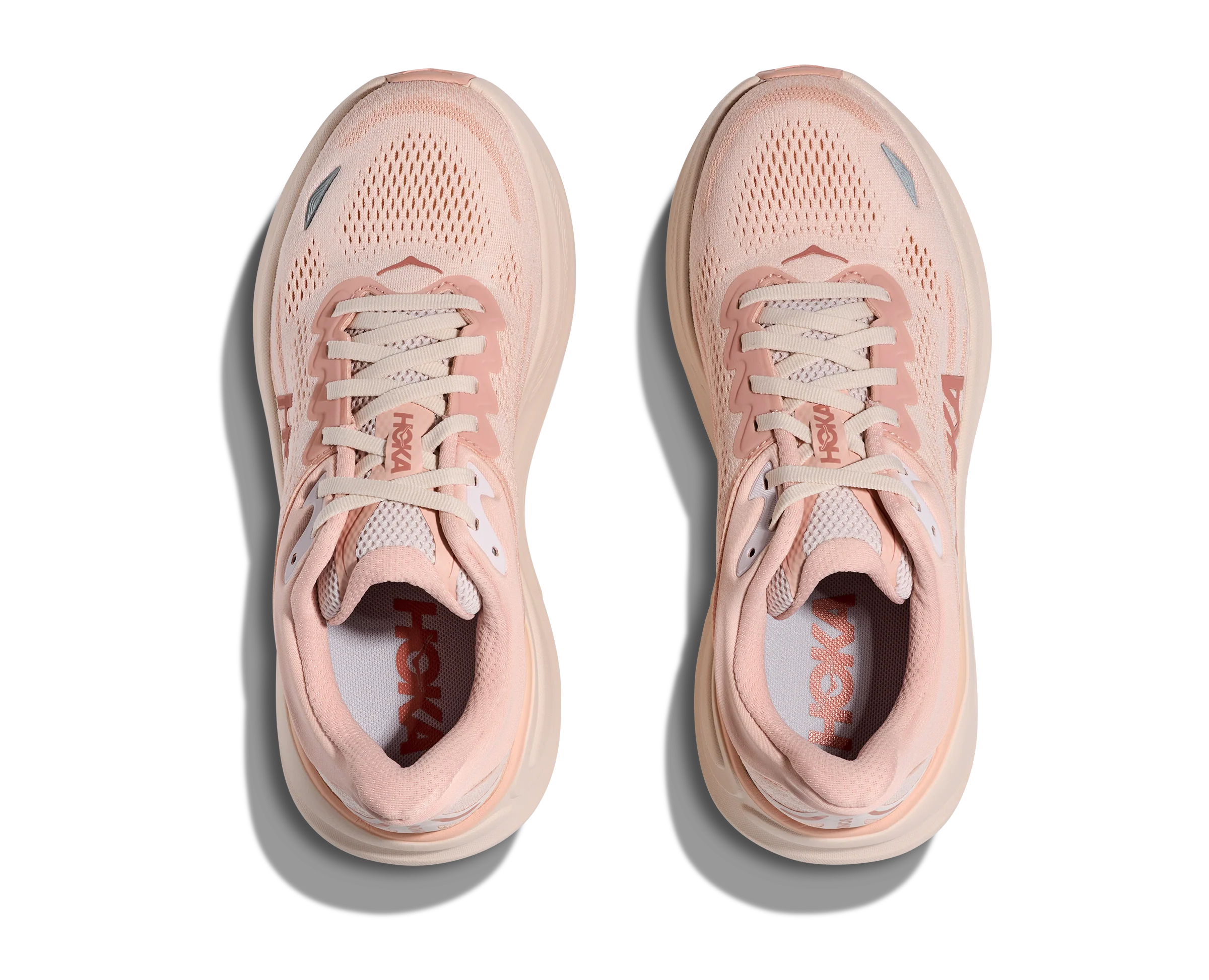 Hoka Womens Bondi 9 - Rose Latte/Rose Cream - Neutral - AW25 - Image 4