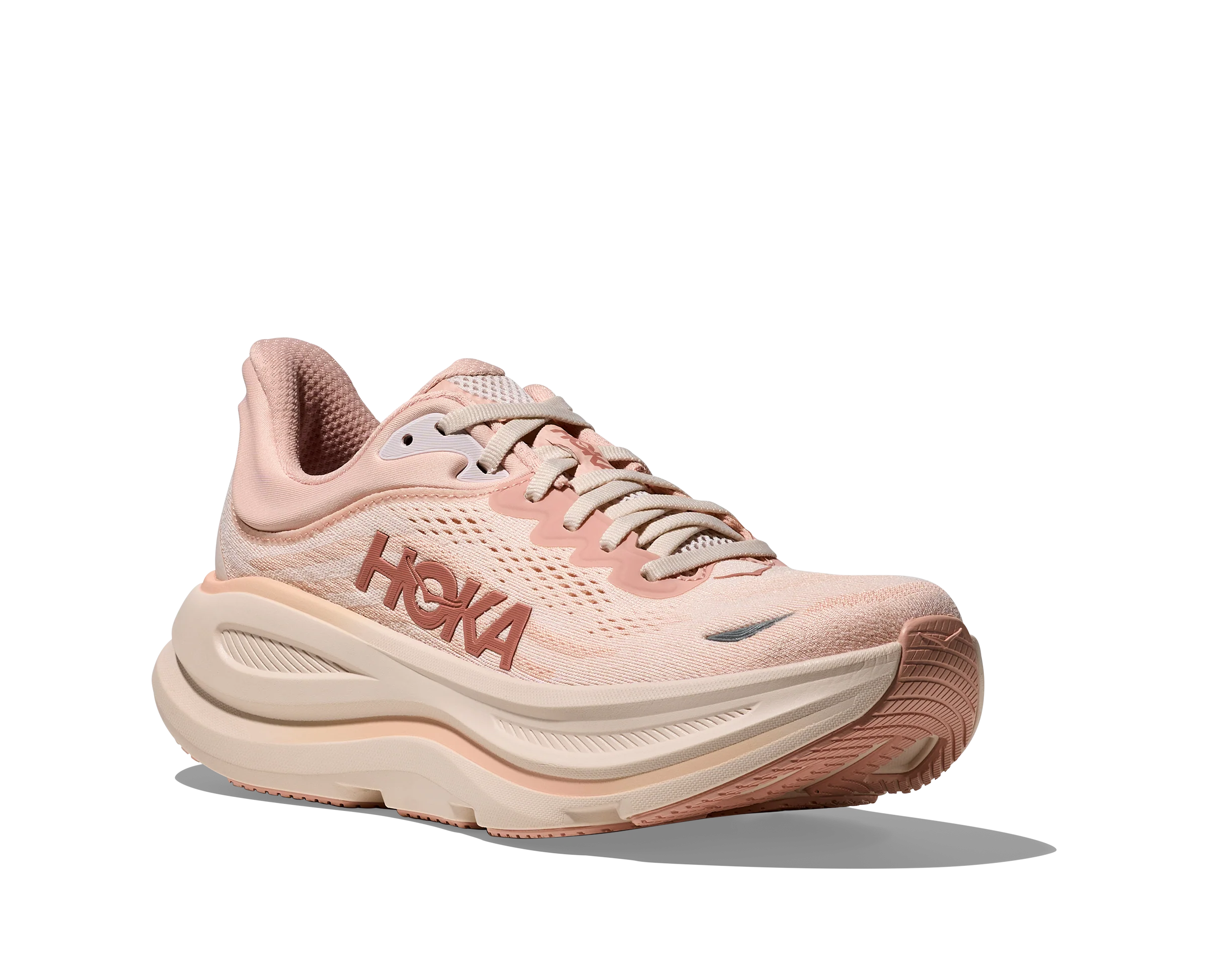 Hoka Womens Bondi 9 - Rose Latte/Rose Cream - Neutral - AW25 - Image 7