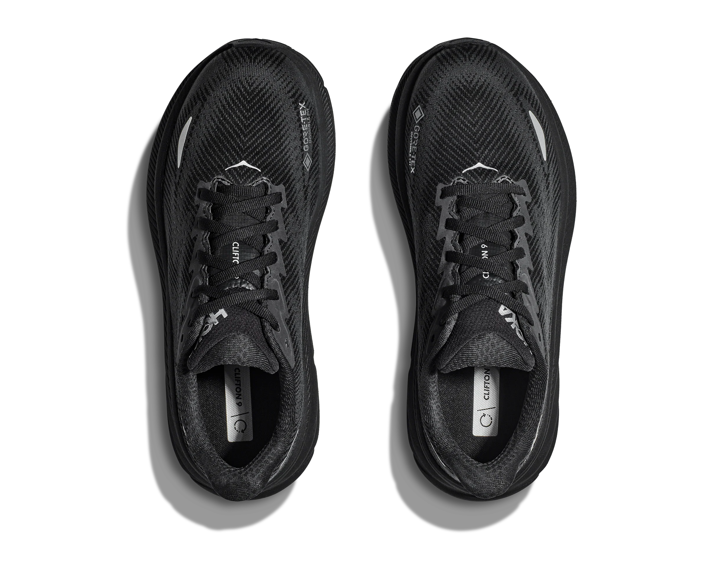 Hoka Womens Clifton 9 GTX - Black/Black - Neutral - Image 4