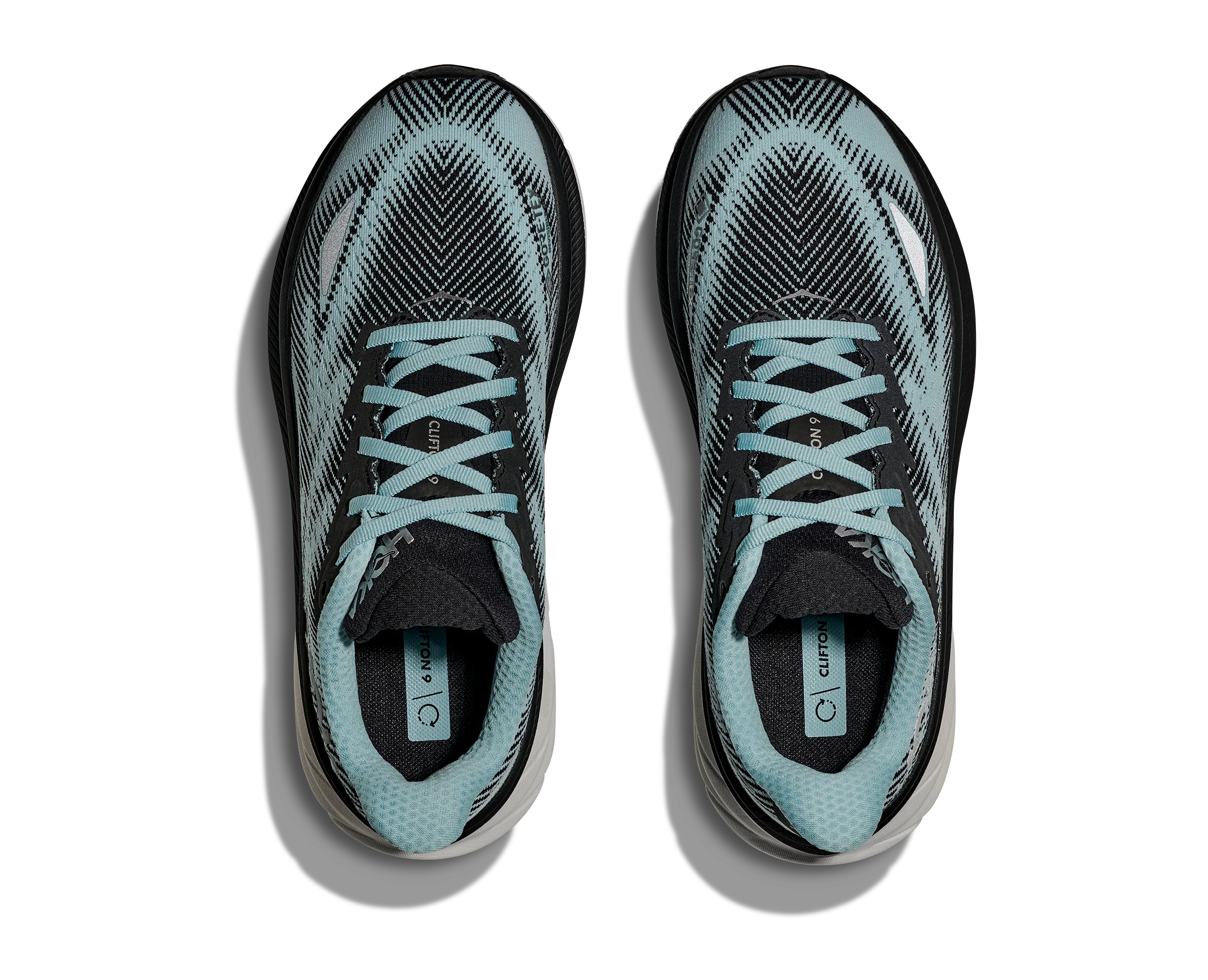 Hoka Womens Clifton 9 GTX - Black/Raindrop - Neutral - AW25 - Image 8