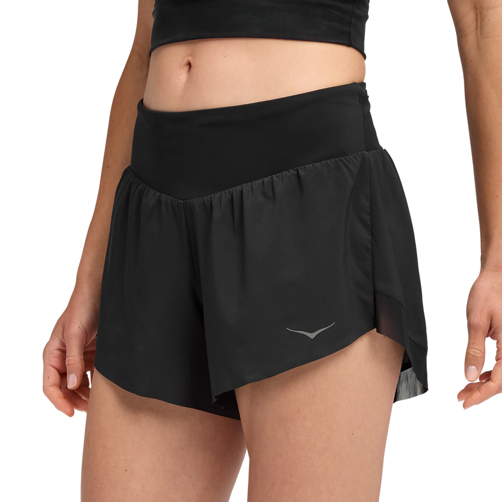 Hoka Womens Glide 4" Short - Black