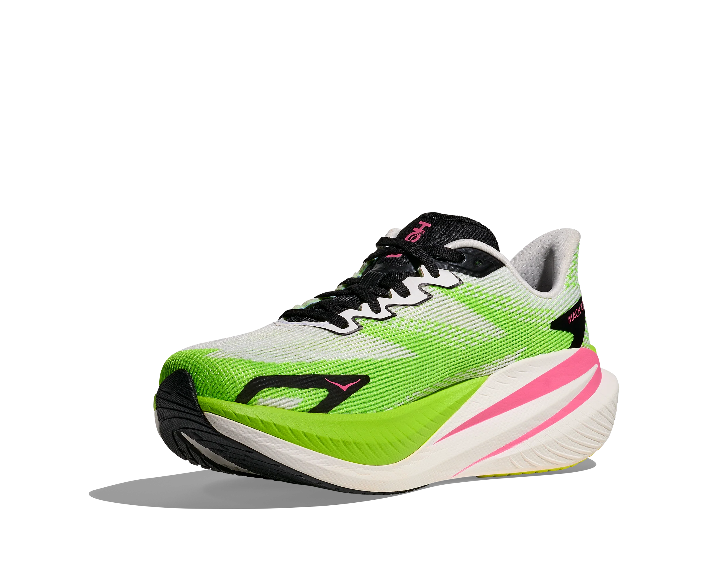 Hoka Womens Mach X 3 - White/Neon Lime - Neutral - AW25 - Image 6