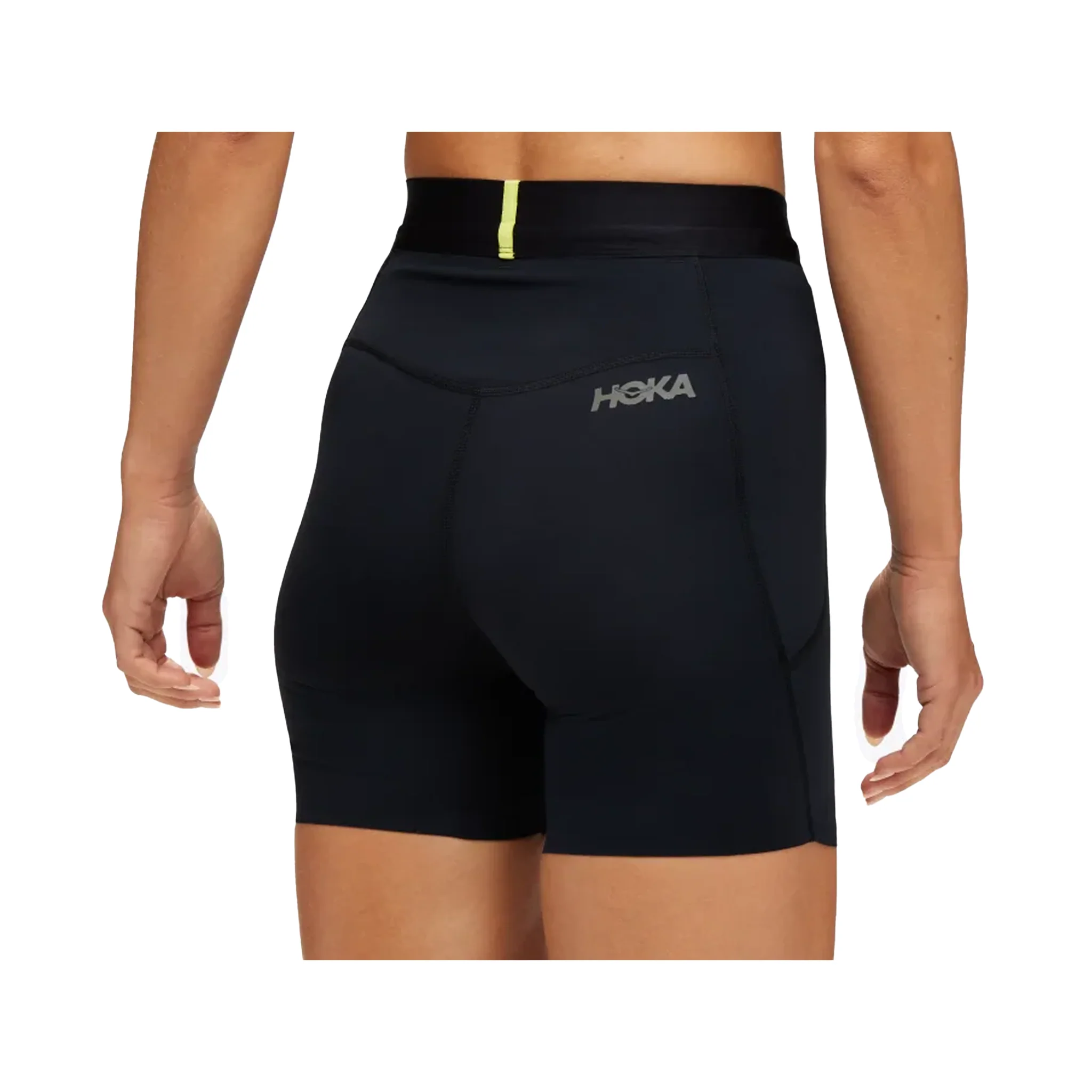 Hoka Womens Novafly 6 inch Knit Short- Black - Image 2