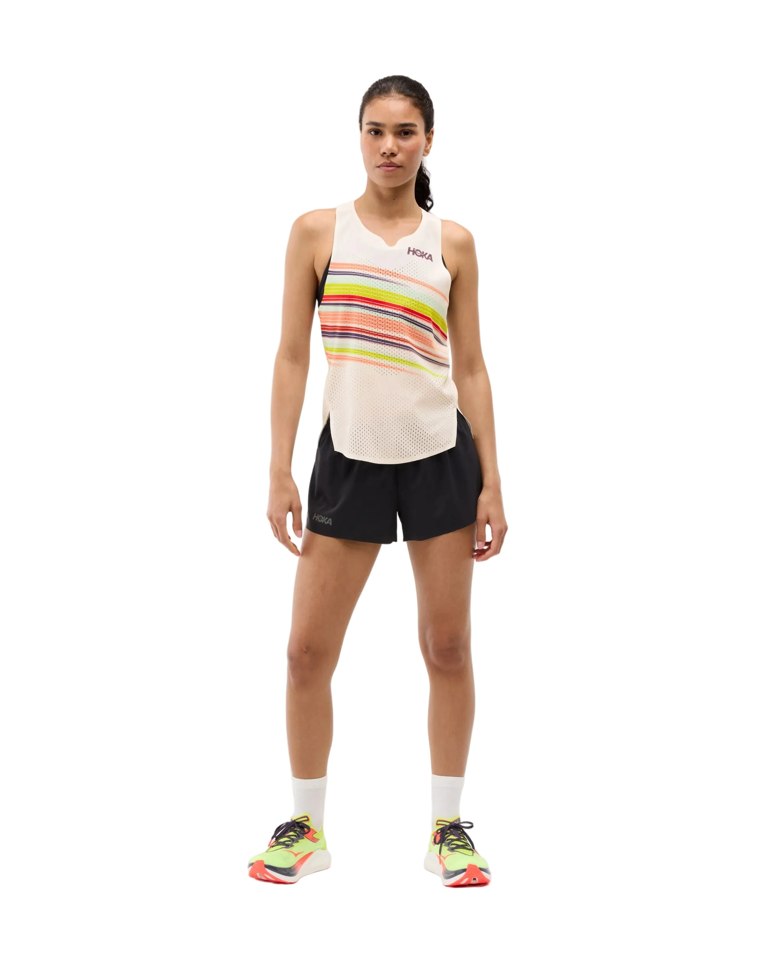 Hoka Womens Race Day Singlet - Alabaster Flare - SS26 - Image 5