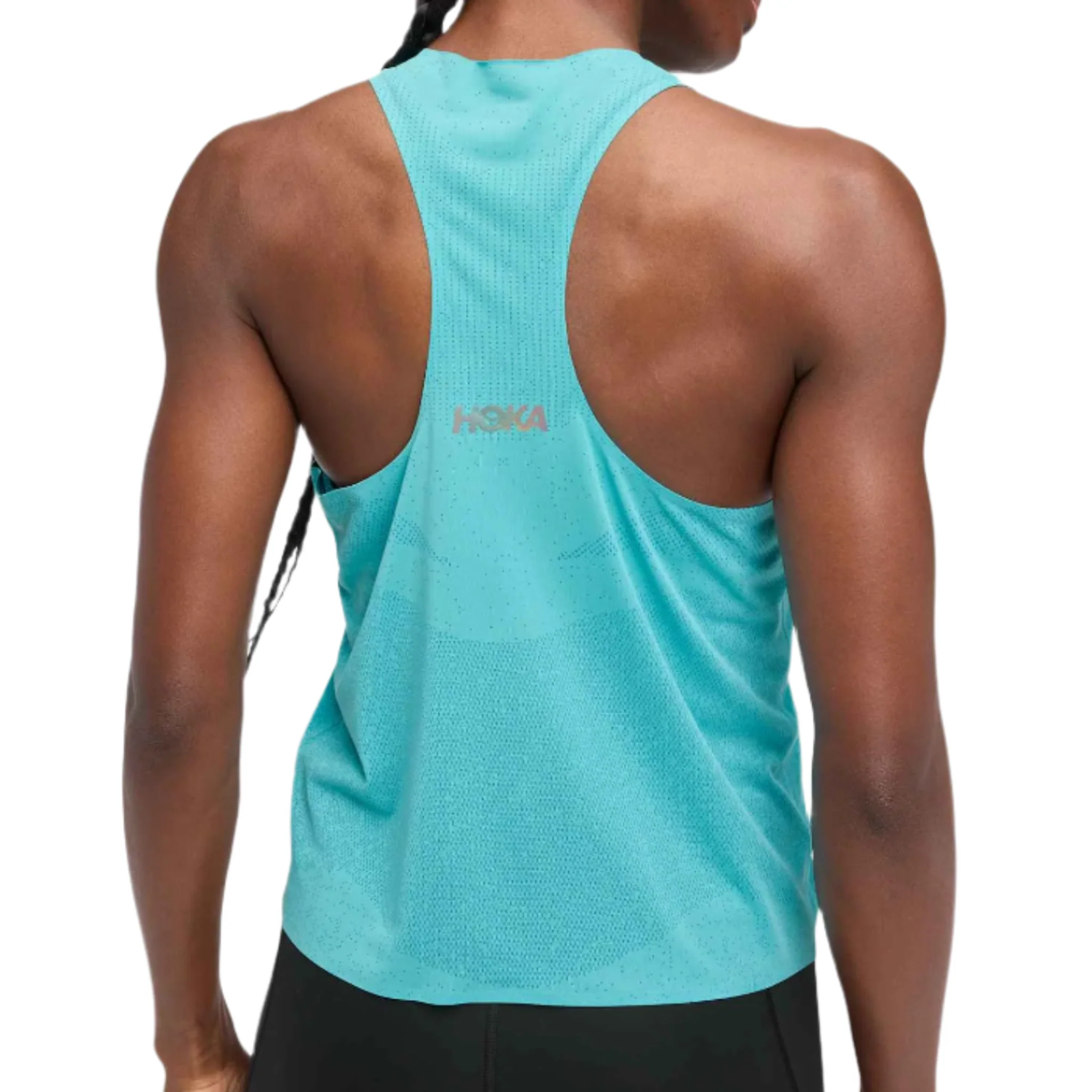 Hoka Womens Race Day Singlet - Cielo Blue - Image 2