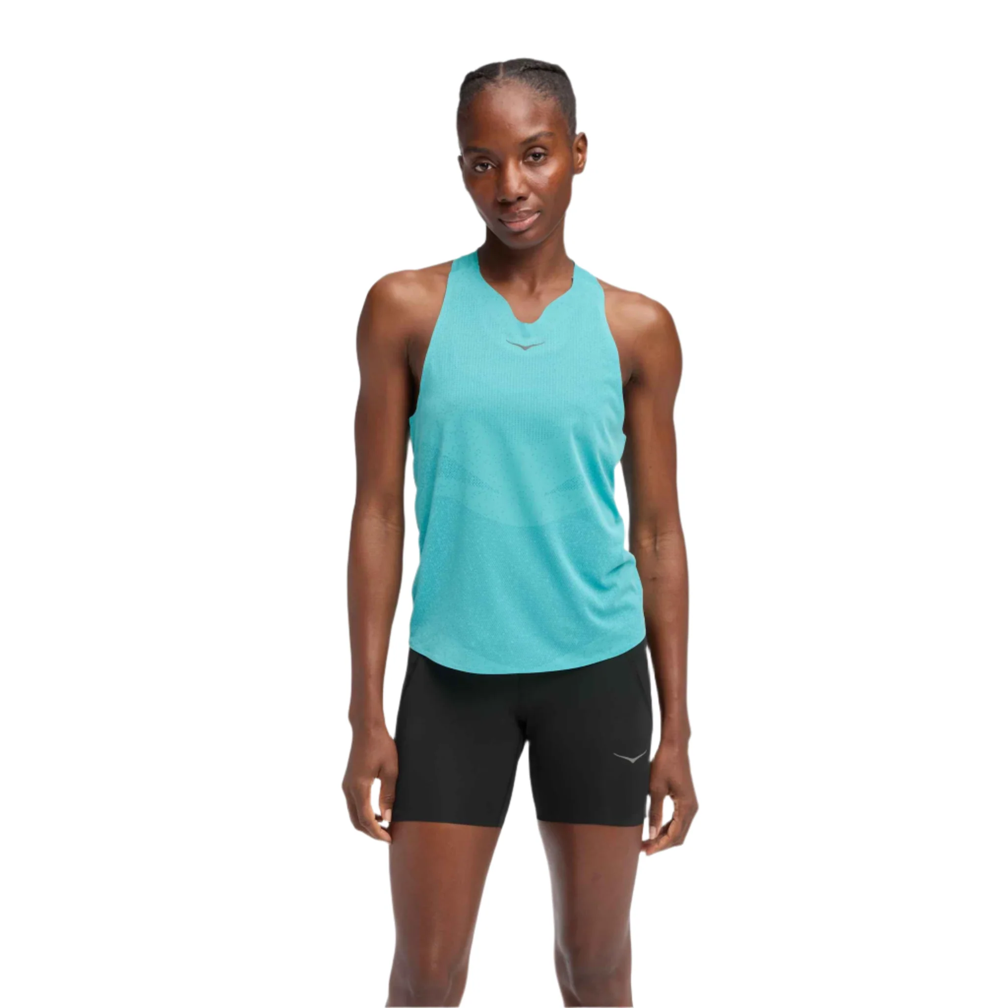 Hoka Womens Race Day Singlet - Cielo Blue - Image 4