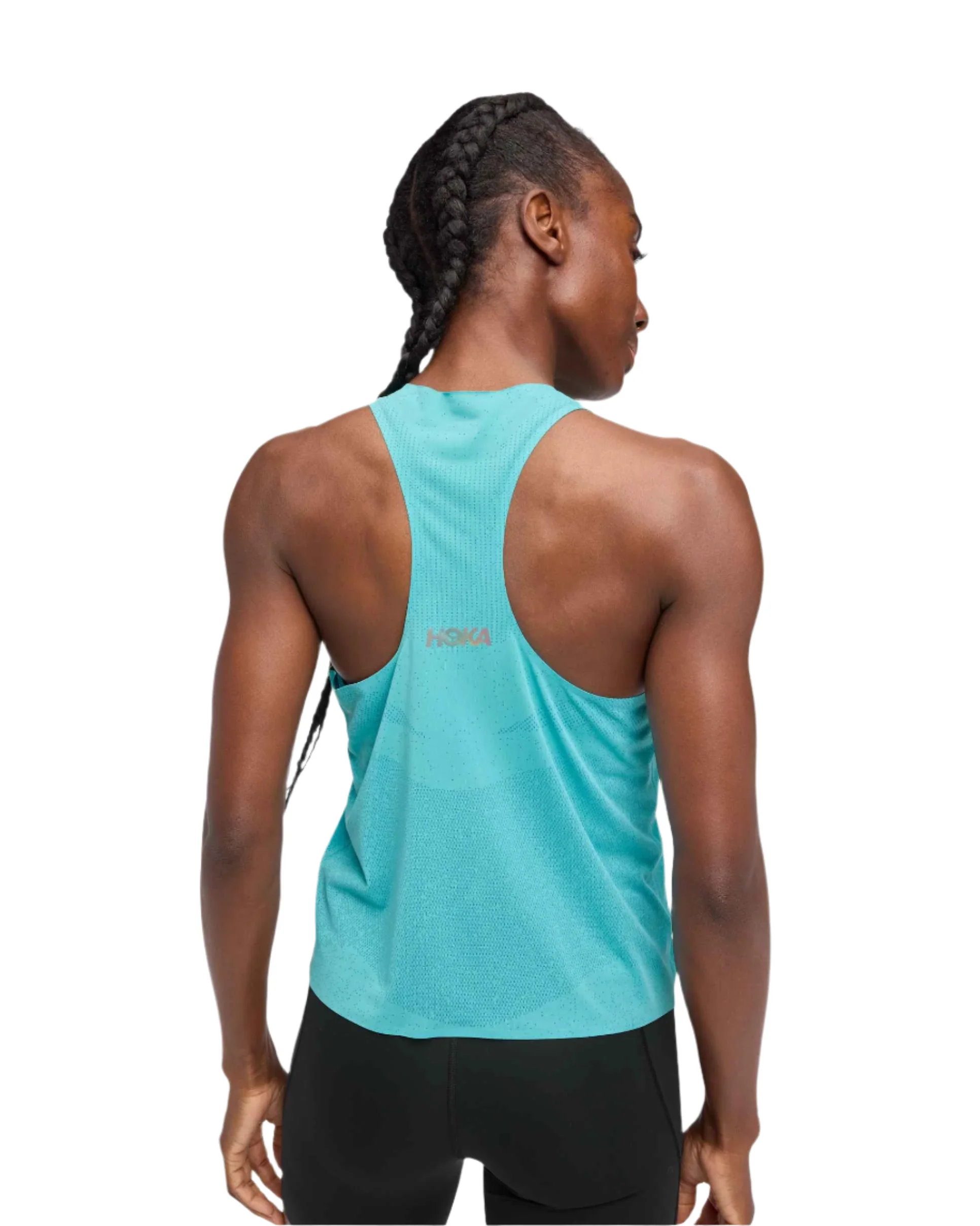 Hoka Womens Race Day Singlet - Cielo Blue - Image 5