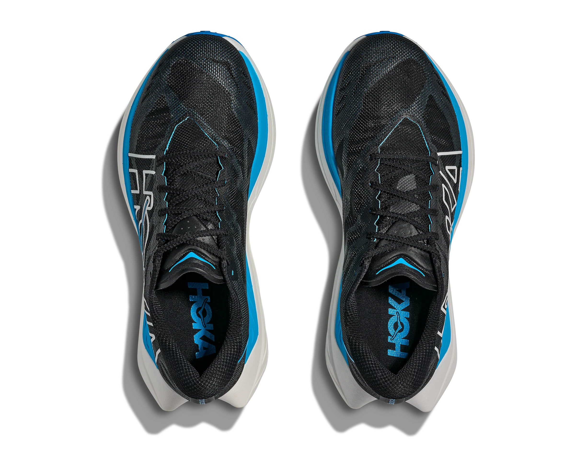 Hoka Womens Rocket X Trail - Black/Skyward Blue - Trail - AW25 - Image 3