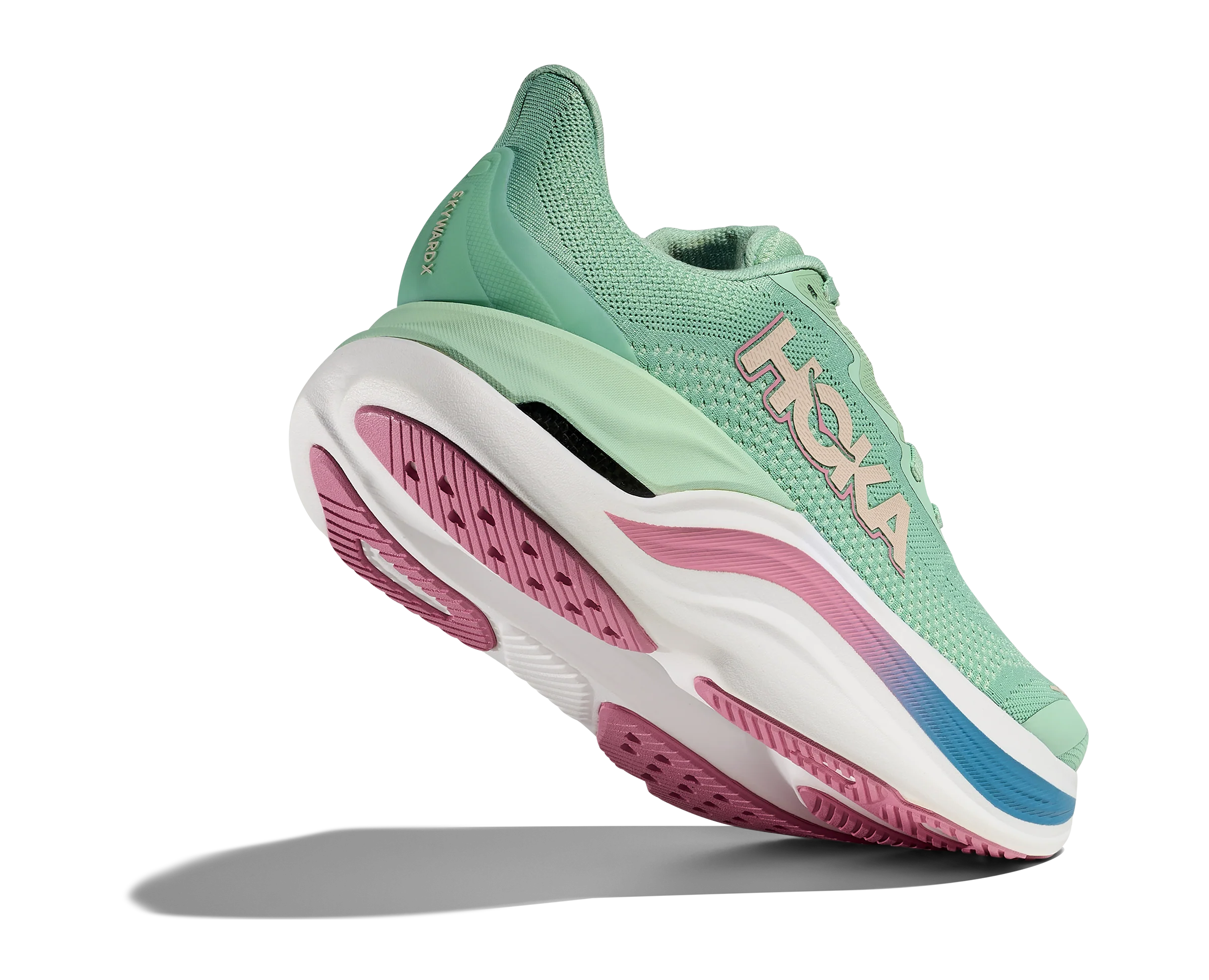 Hoka Womens Skyward X - Jadeite/Dried Rose - Neutral - AW25 - Image 5