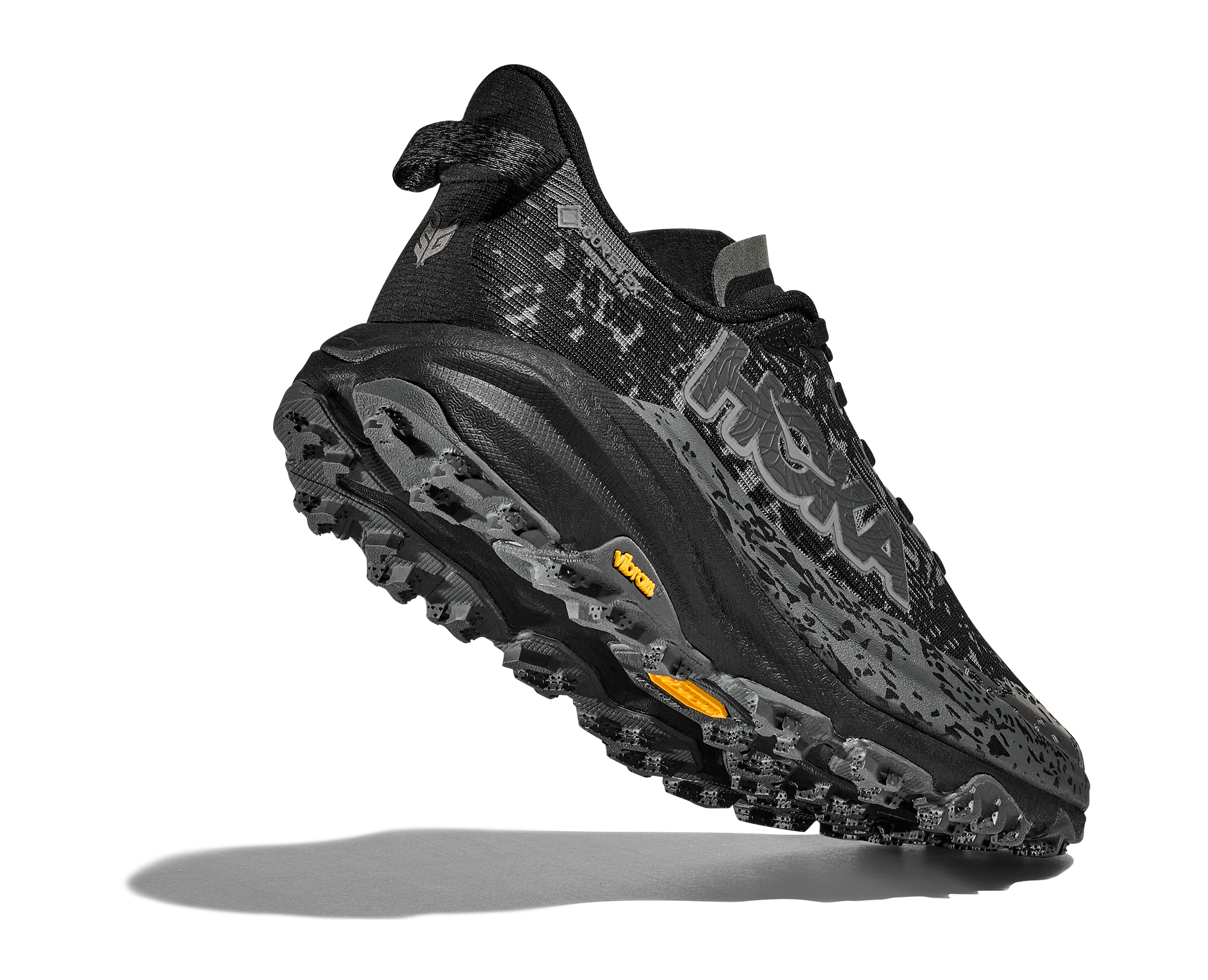 Hoka Womens Speedgoat 6 GTX - Black/Outer Orbit - Trail - Image 6