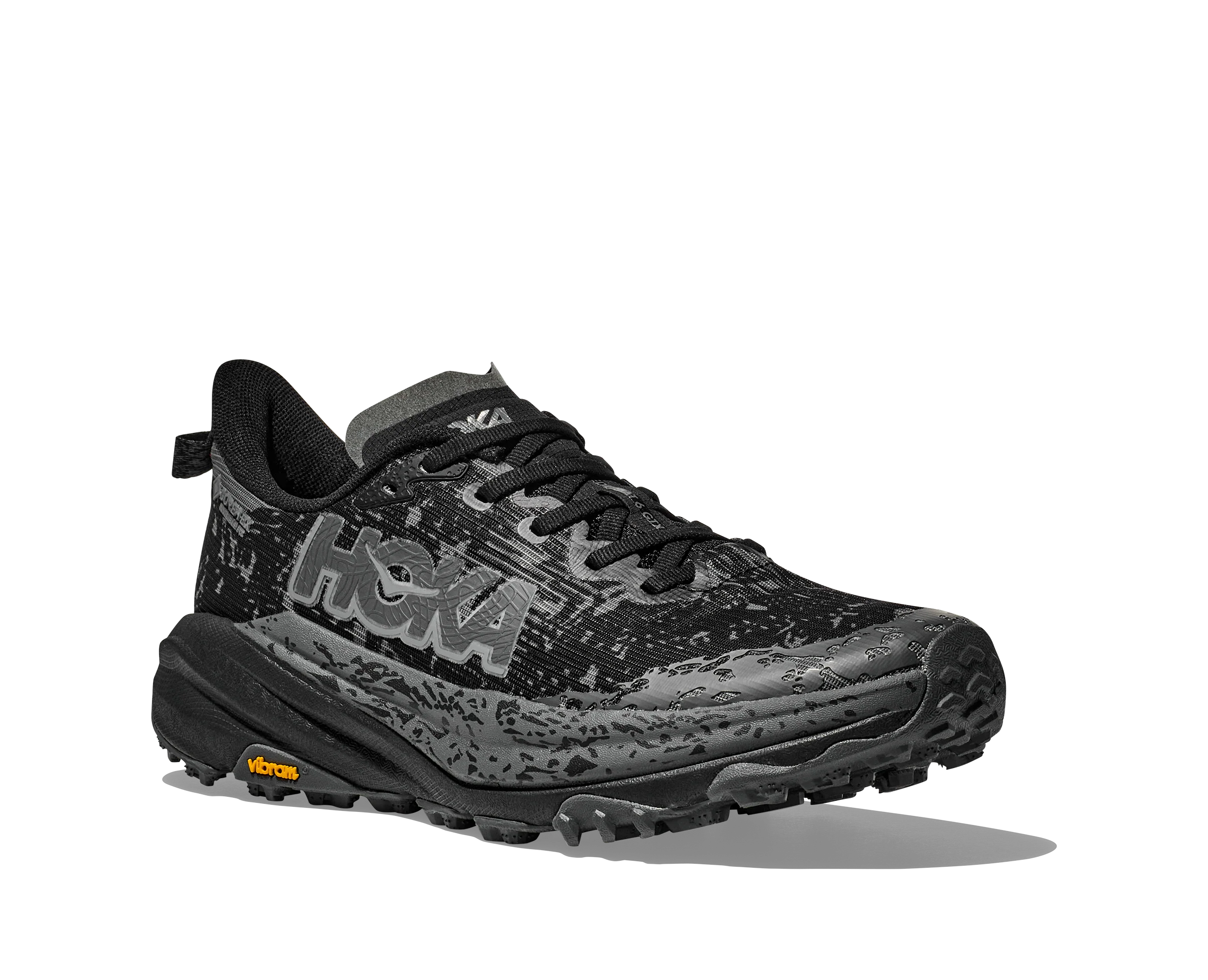 Hoka Womens Speedgoat 6 GTX - Black/Outer Orbit - Trail - Image 8