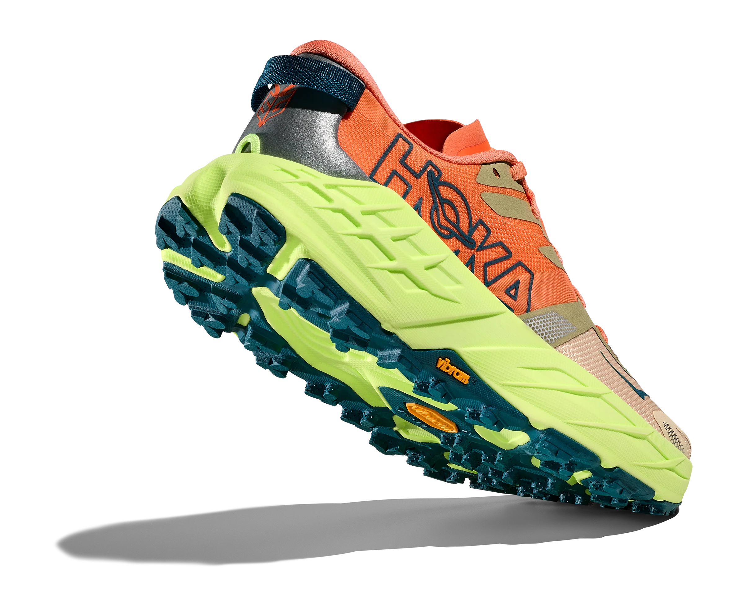 Hoka Womens Speedgoat 7 - Persimmon/Neon Yuzu - Trail - SS26 - Image 4
