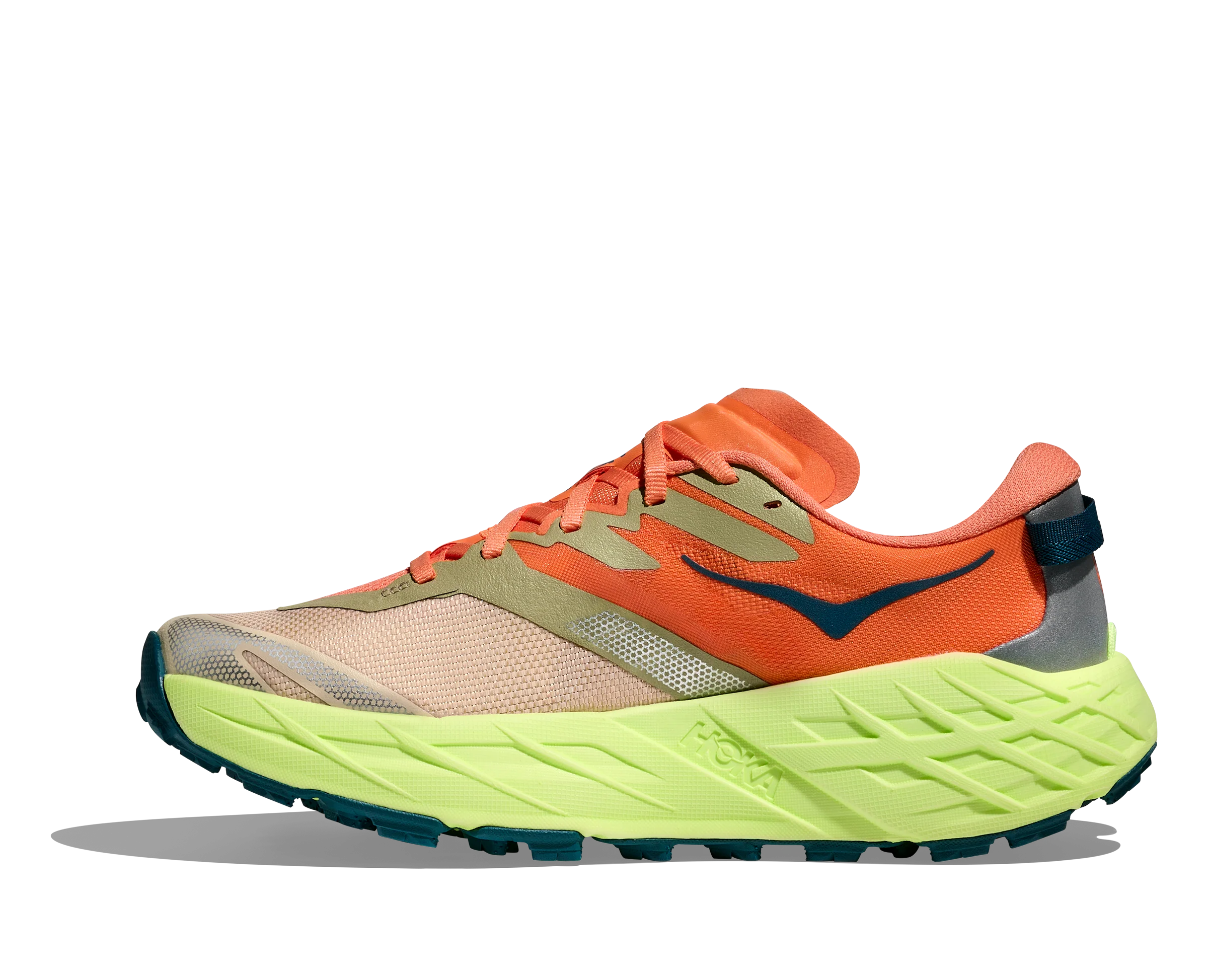 Hoka Womens Speedgoat 7 - Persimmon/Neon Yuzu - Trail - SS26 - Image 7