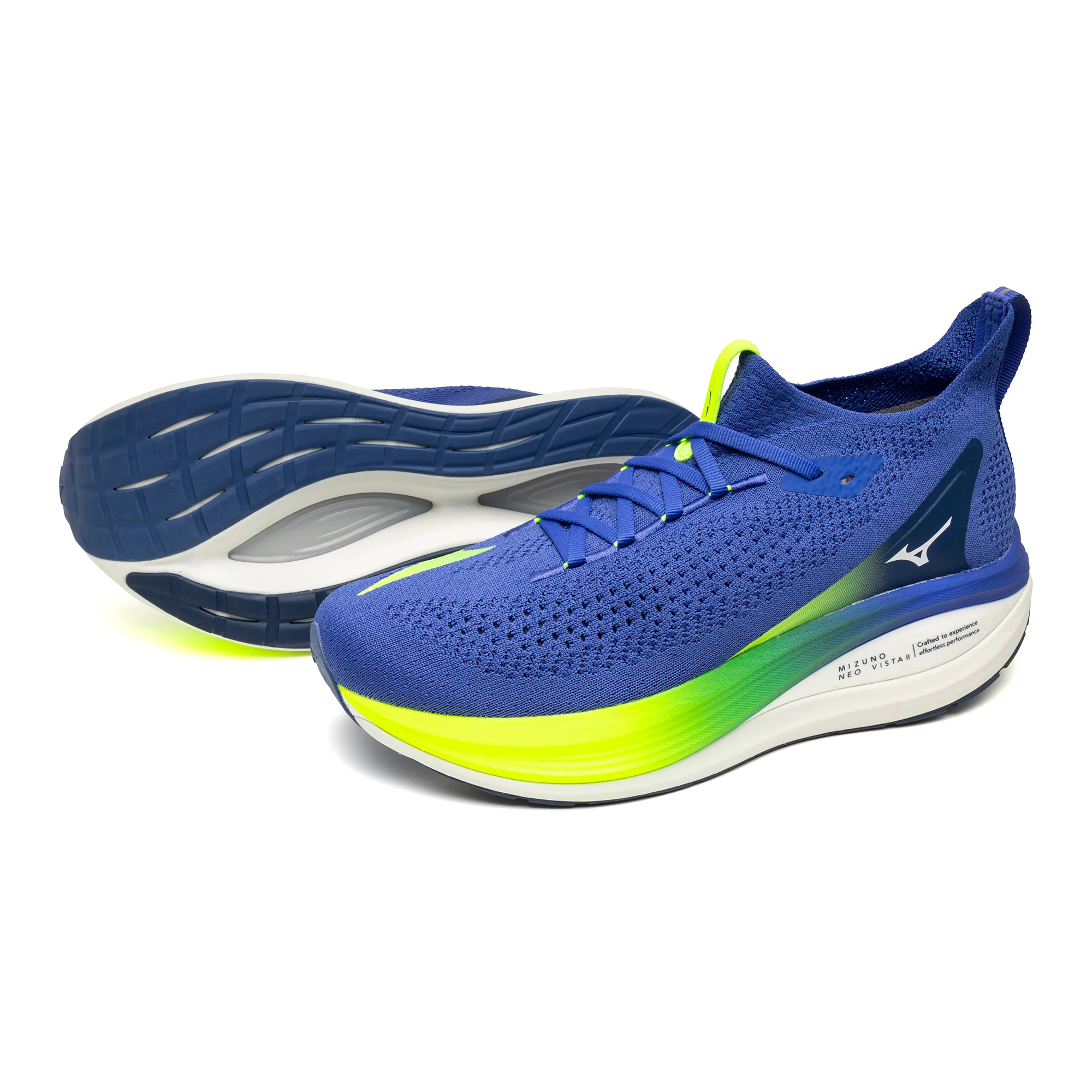 Mizuno Mens Neo Vista 2 - Dazzling Blue/White/Lightning Yellow - Neutral - SS26 - Image 3