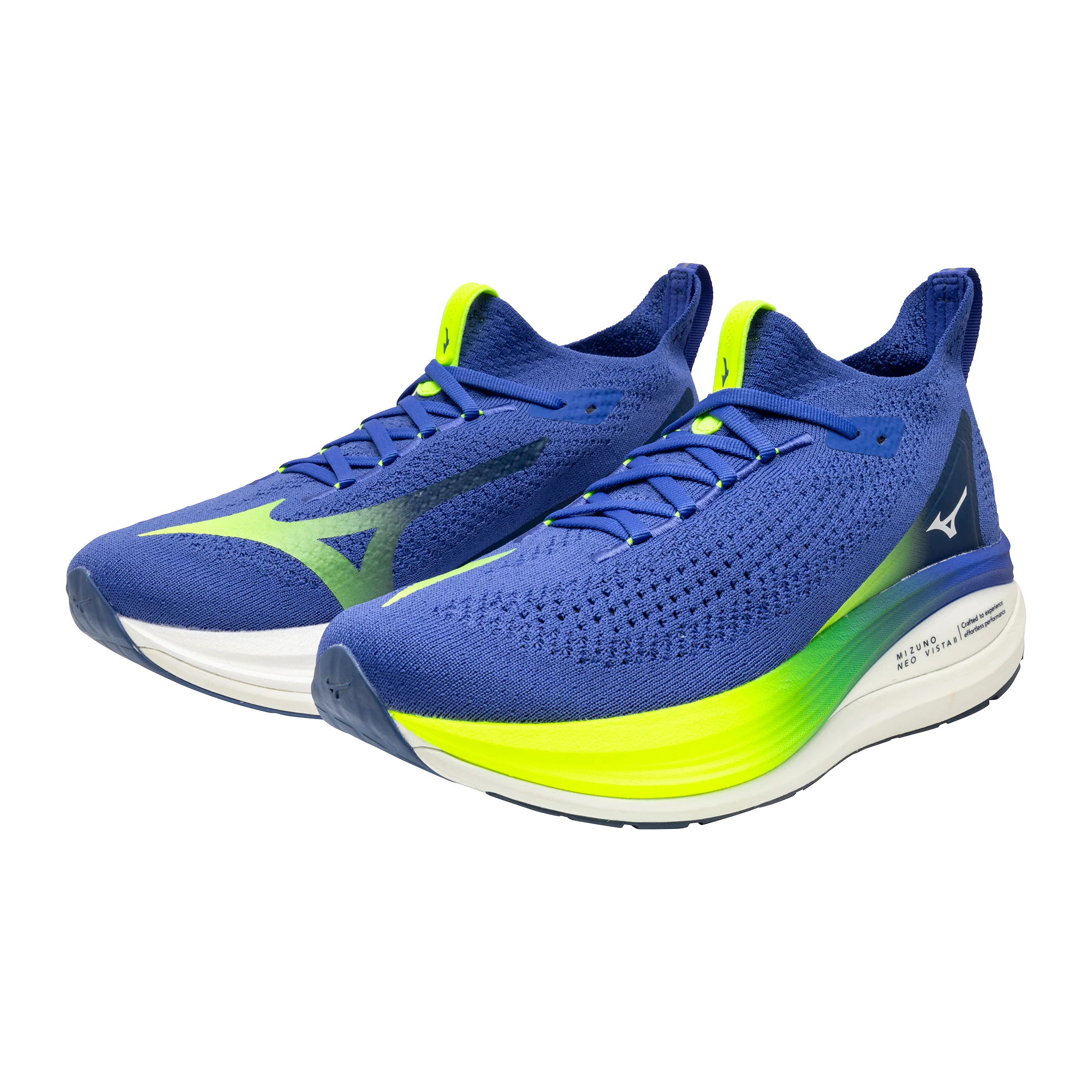 Mizuno Mens Neo Vista 2 - Dazzling Blue/White/Lightning Yellow - Neutral - SS26 - Image 4